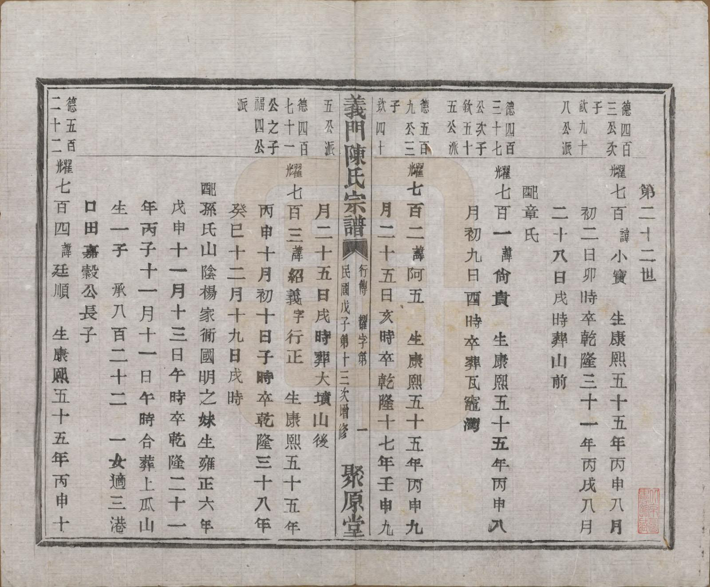 GTJP0141.陈.浙江诸暨.义门陈氏宗谱一百卷.民国三十八年（1949）_064.pdf_第2页