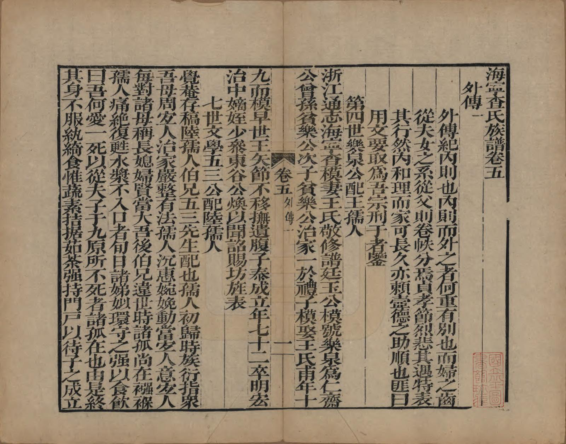 GTJP0092.查.浙江海宁.海宁查氏族谱二十卷.清道光八年(1828)_205.pdf_第2页