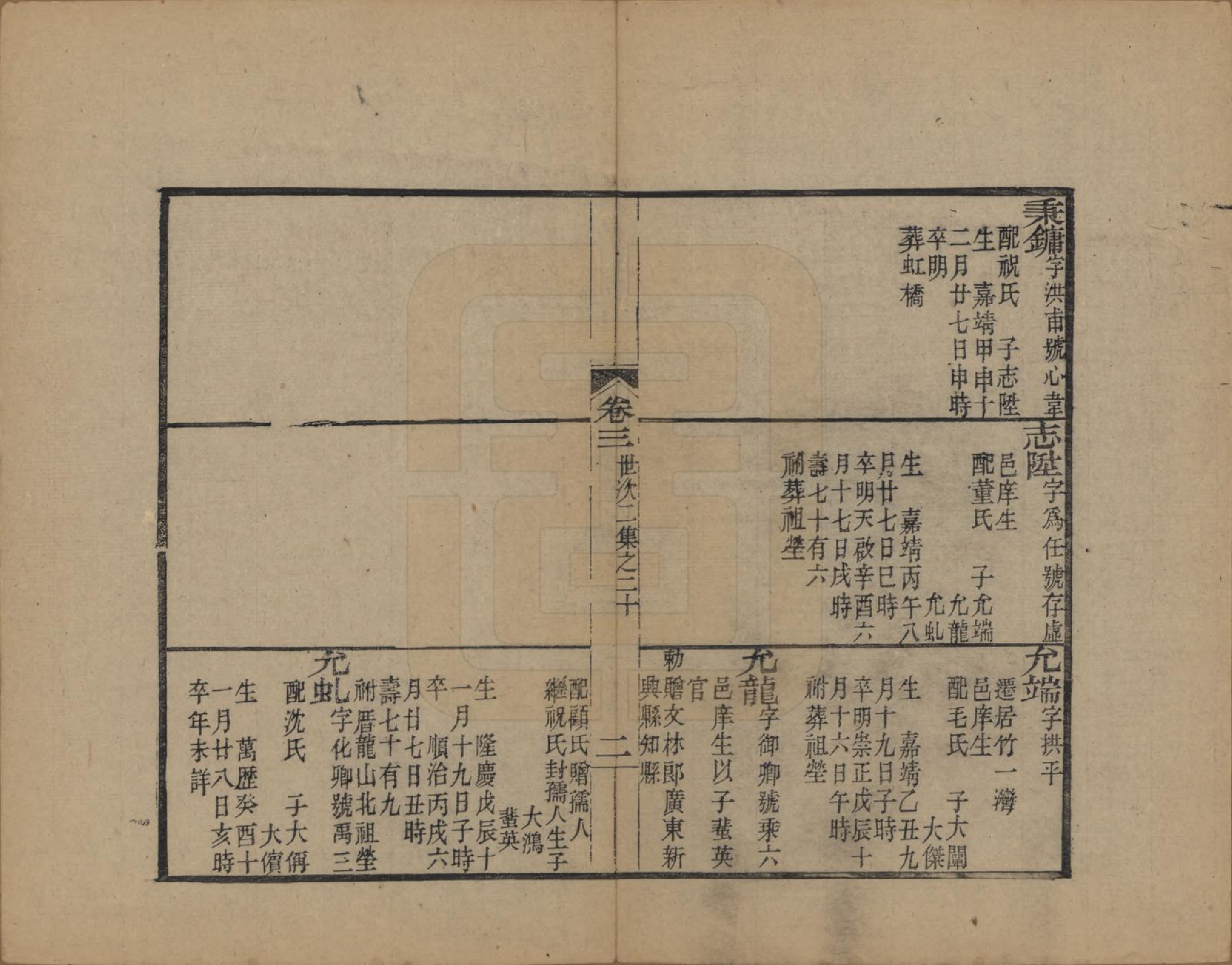 GTJP0095.查.浙江海宁.海宁查氏族谱十六卷世系五卷末一卷.清宣统元年（1909）_004.pdf_第2页