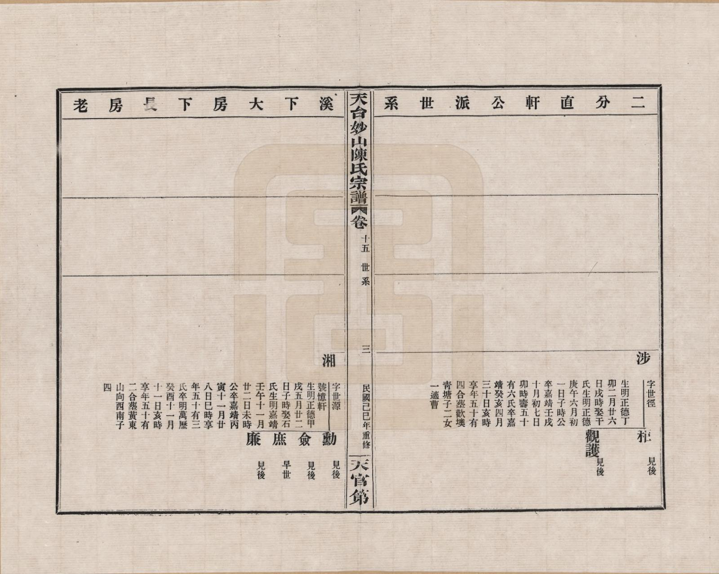 GTJP0100.陈.浙江天台.天台妙山陈氏宗谱_015.pdf_第3页