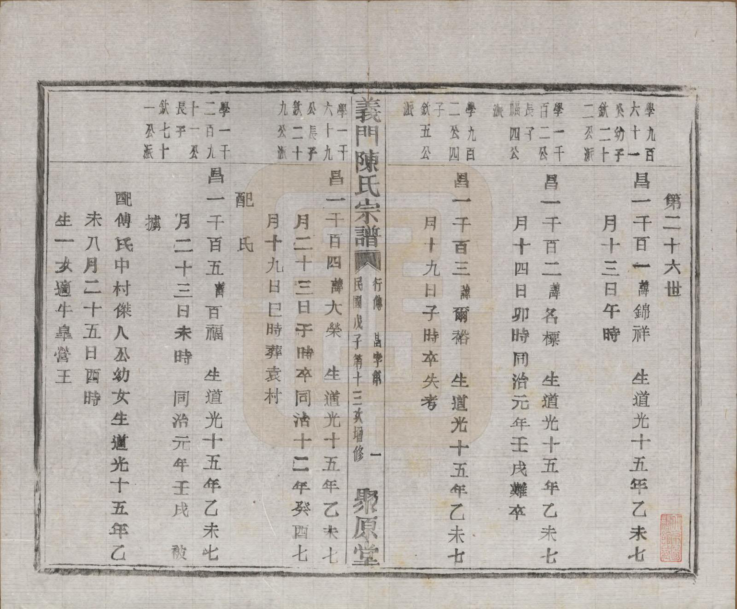 GTJP0141.陈.浙江诸暨.义门陈氏宗谱一百卷.民国三十八年（1949）_084.pdf_第2页