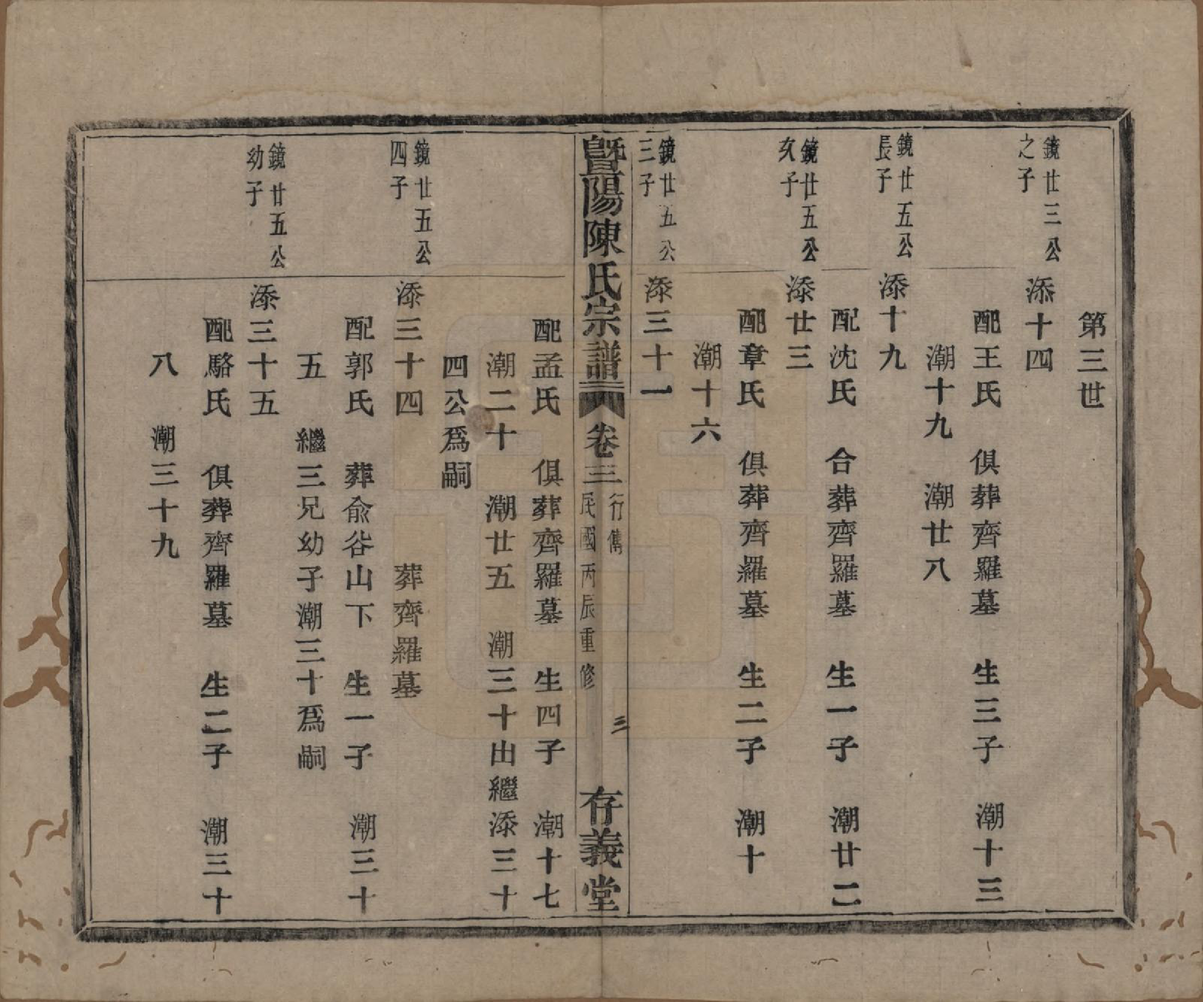 GTJP0170.陈.浙江诸暨.暨阳陈氏宗谱四卷.民国五年（1916）_003.pdf_第3页