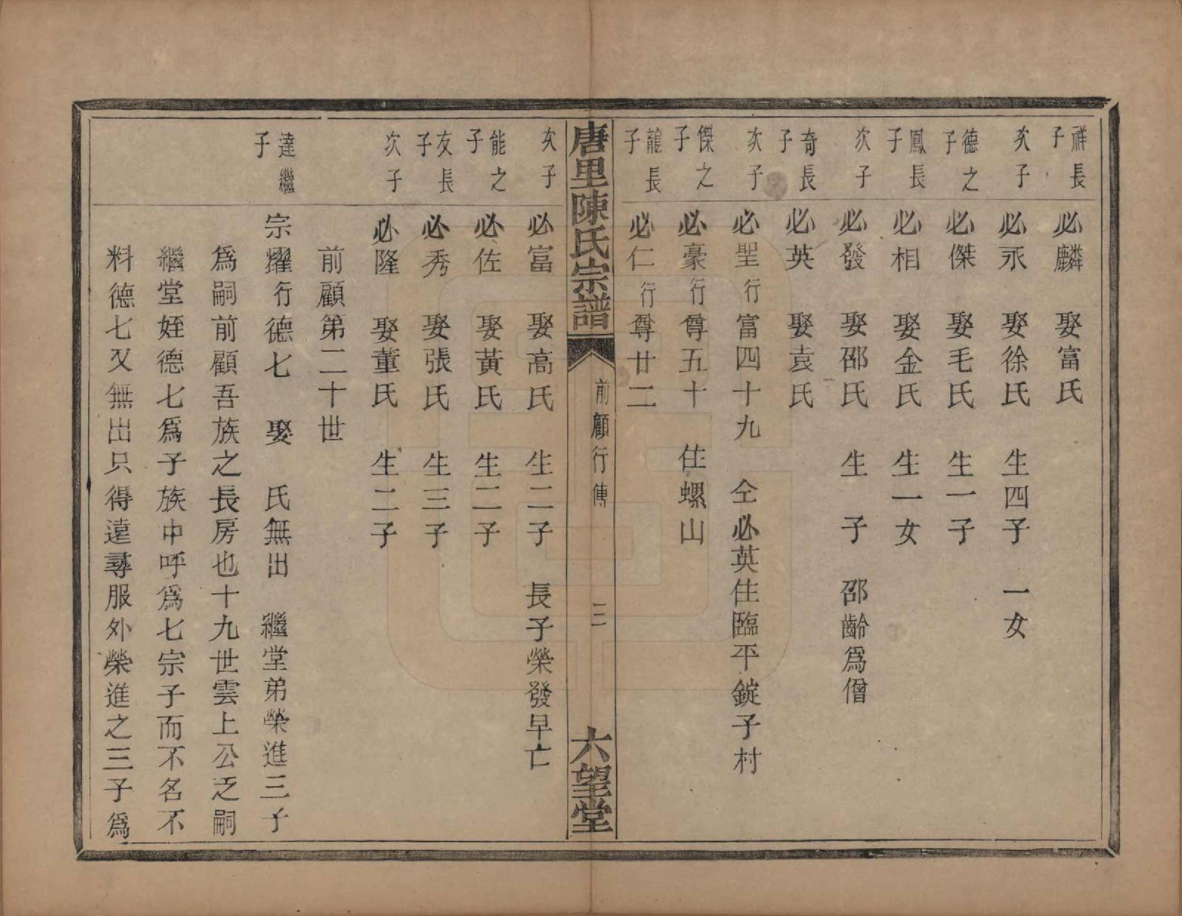 GTJP0214.陈.浙江萧山.唐里陈氏宗谱不分卷.清同治八年（1869）_005.pdf_第3页