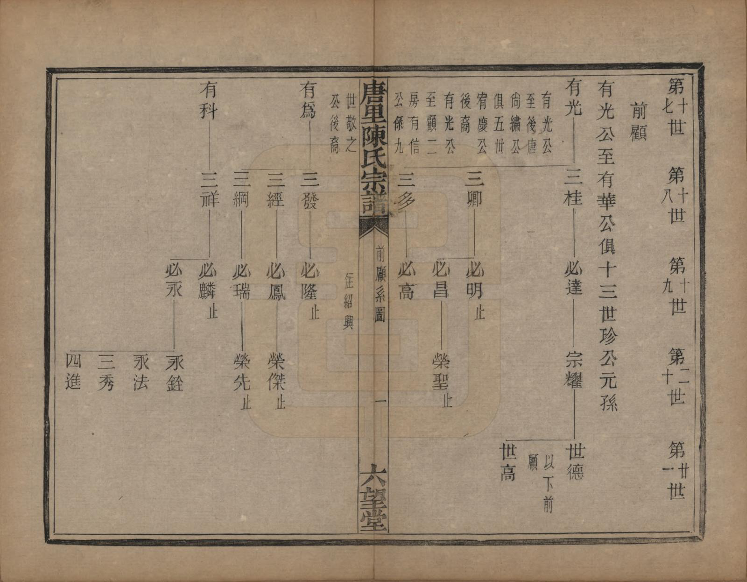 GTJP0214.陈.浙江萧山.唐里陈氏宗谱不分卷.清同治八年（1869）_009.pdf_第1页