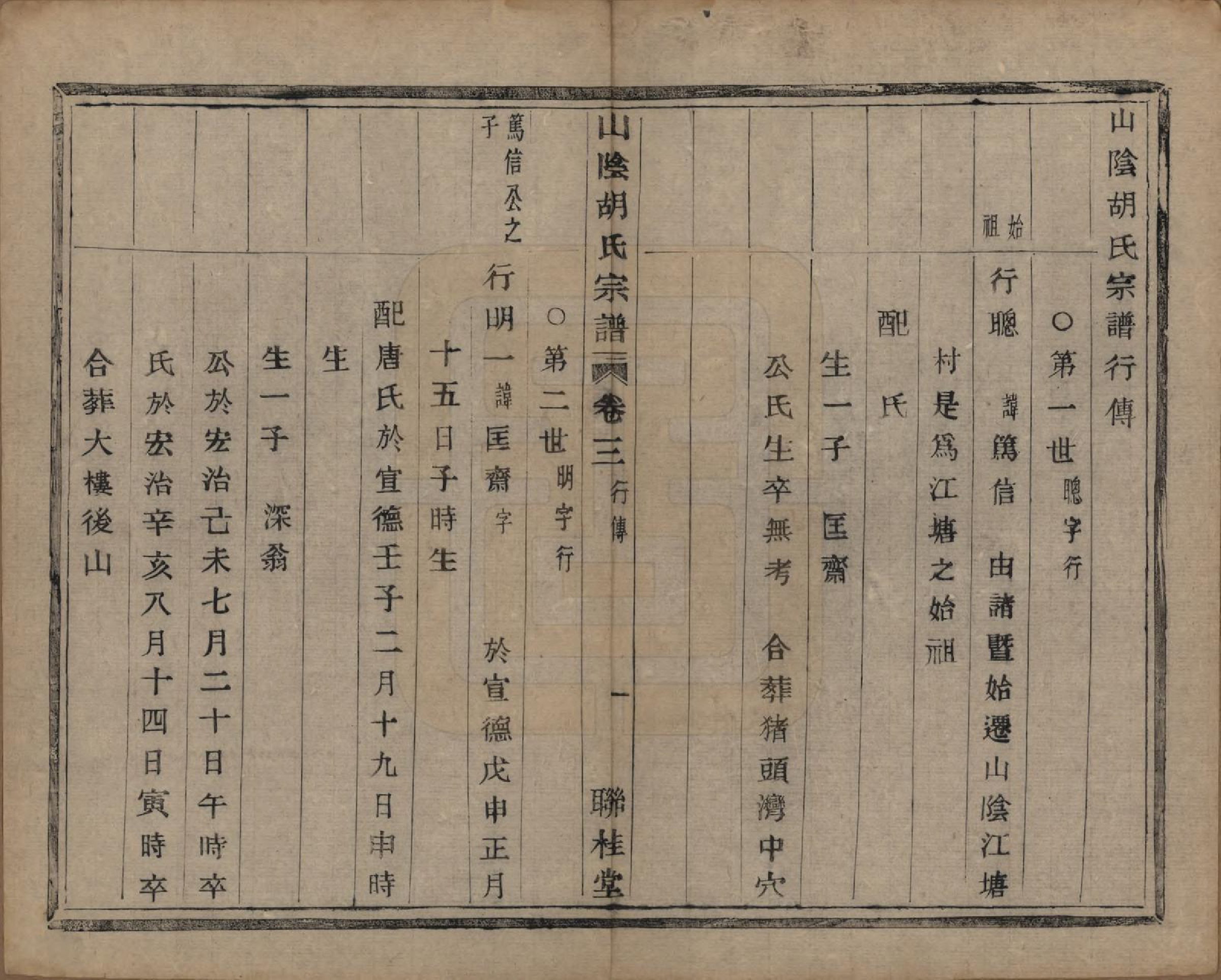 GTJP0528.胡.浙江绍兴.山阴江塘胡氏宗谱四卷.民国十七年（1928）_003.pdf_第3页