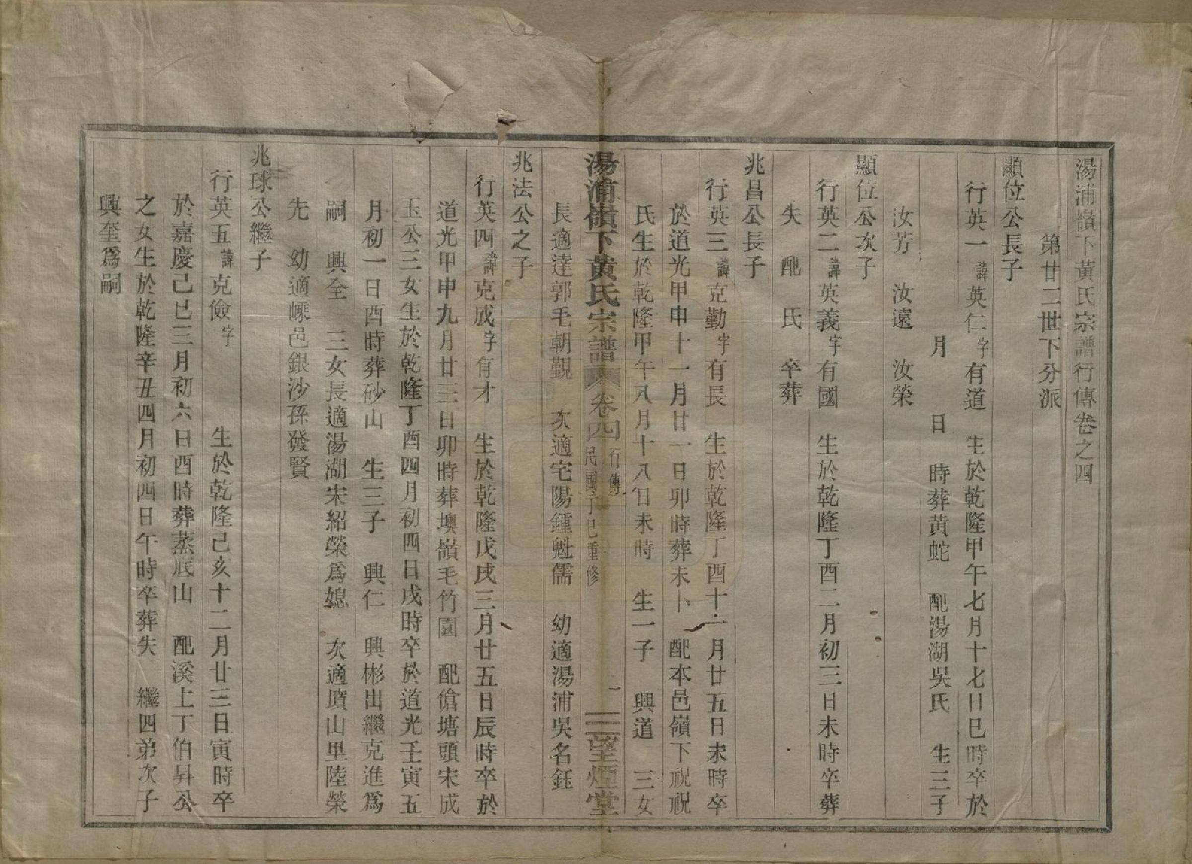 GTJP0582.黄.浙江绍兴.会稽汤浦岭下黄氏宗谱四卷.民国六年（1917）_004.pdf_第1页