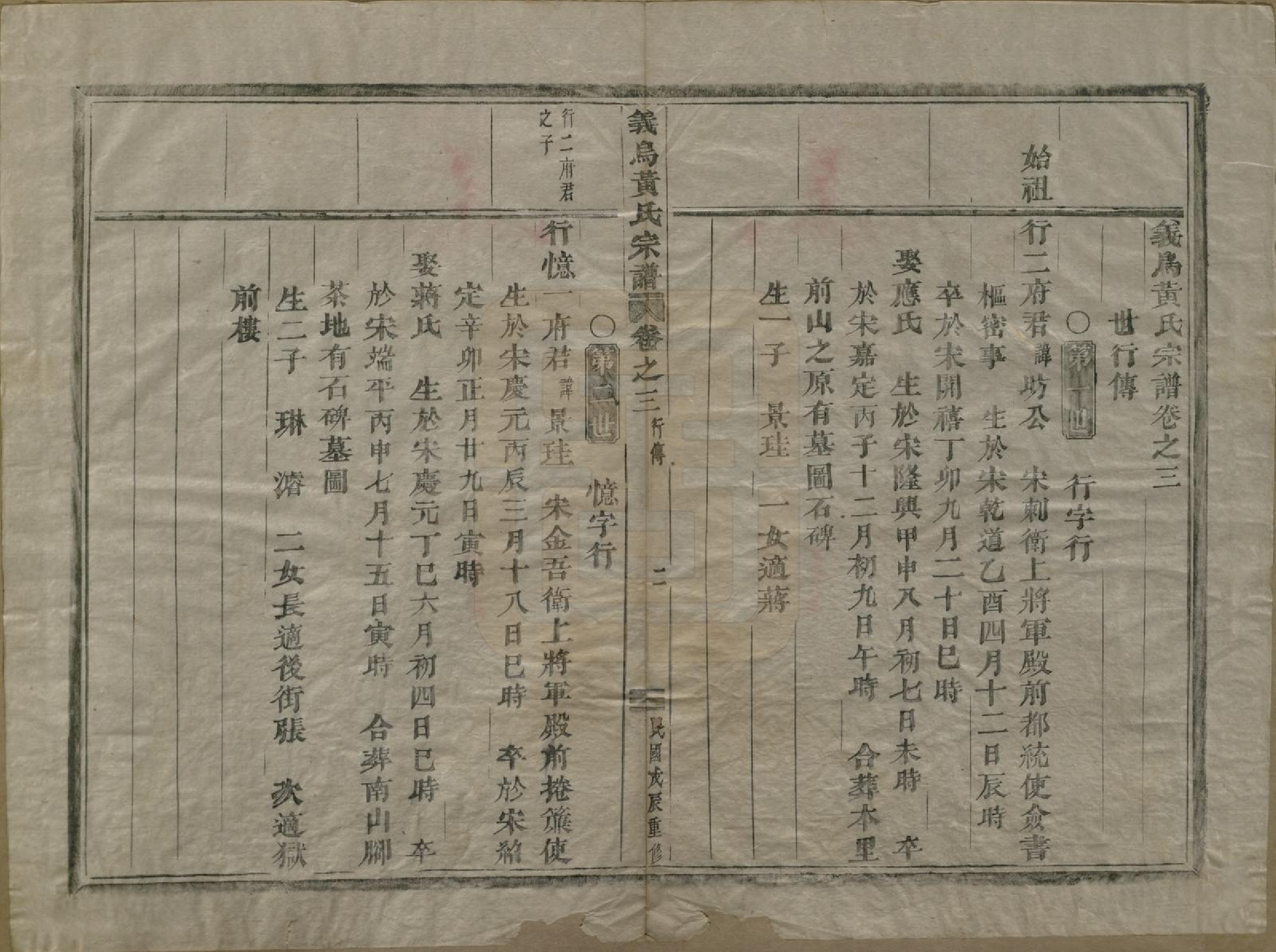 GTJP0599.黄.浙江义鸟.义鸟黄氏宗谱四卷.民国十七年（1928）_003.pdf_第2页