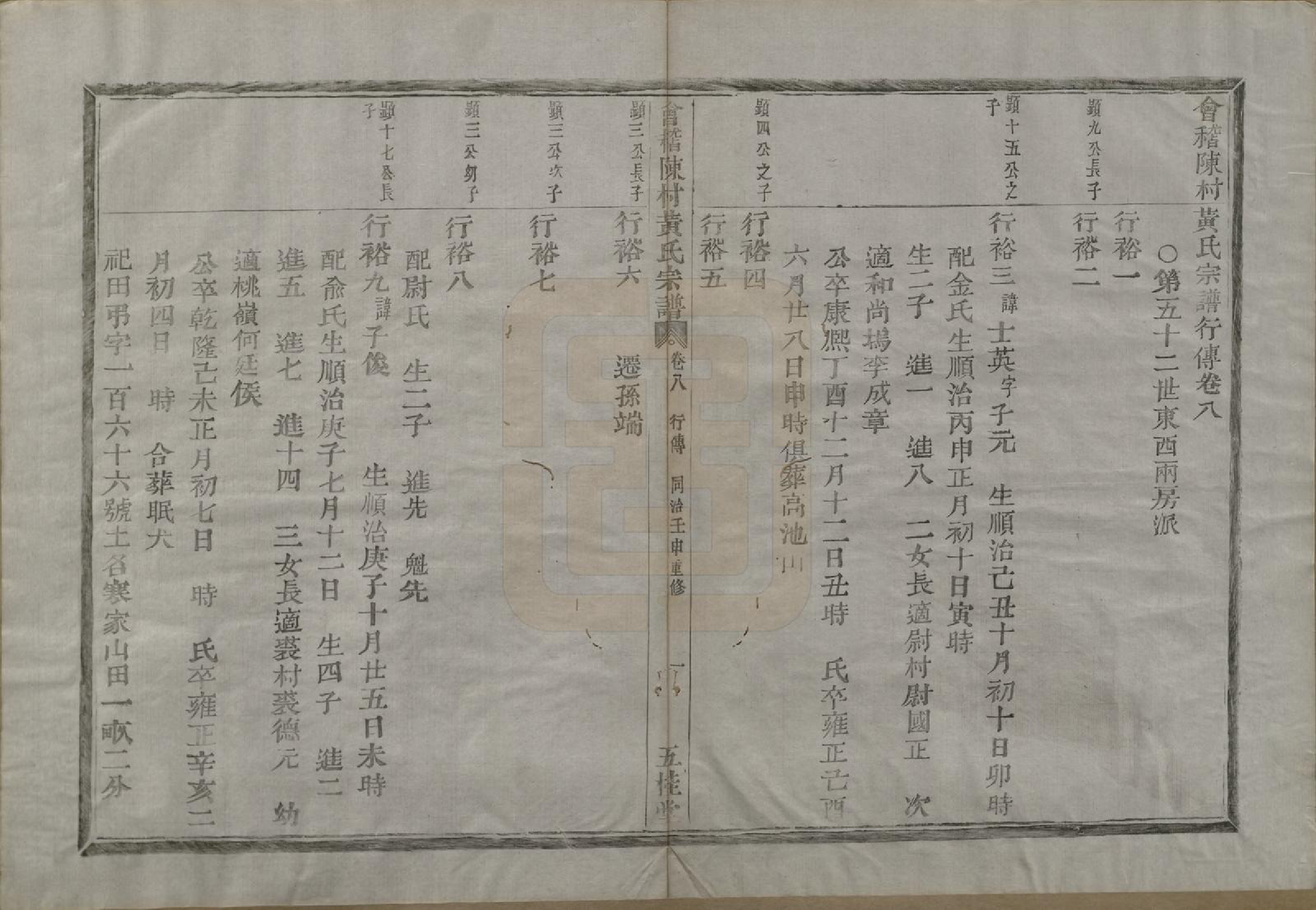 GTJP0642.黄.浙江绍兴.会稽陈村黄氏宗谱十卷.清同治十一年（1872）_008.pdf_第2页