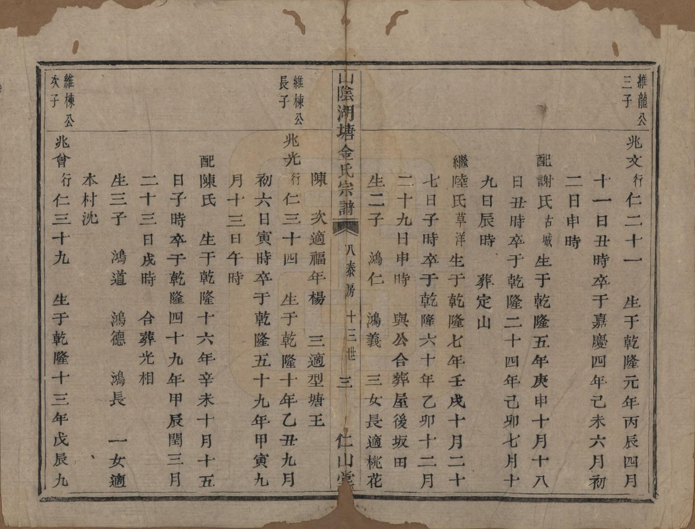 GTJP0719.金.浙江绍兴.山阴湖塘金氏宗谱.清道光九年（1829）_005.pdf_第3页