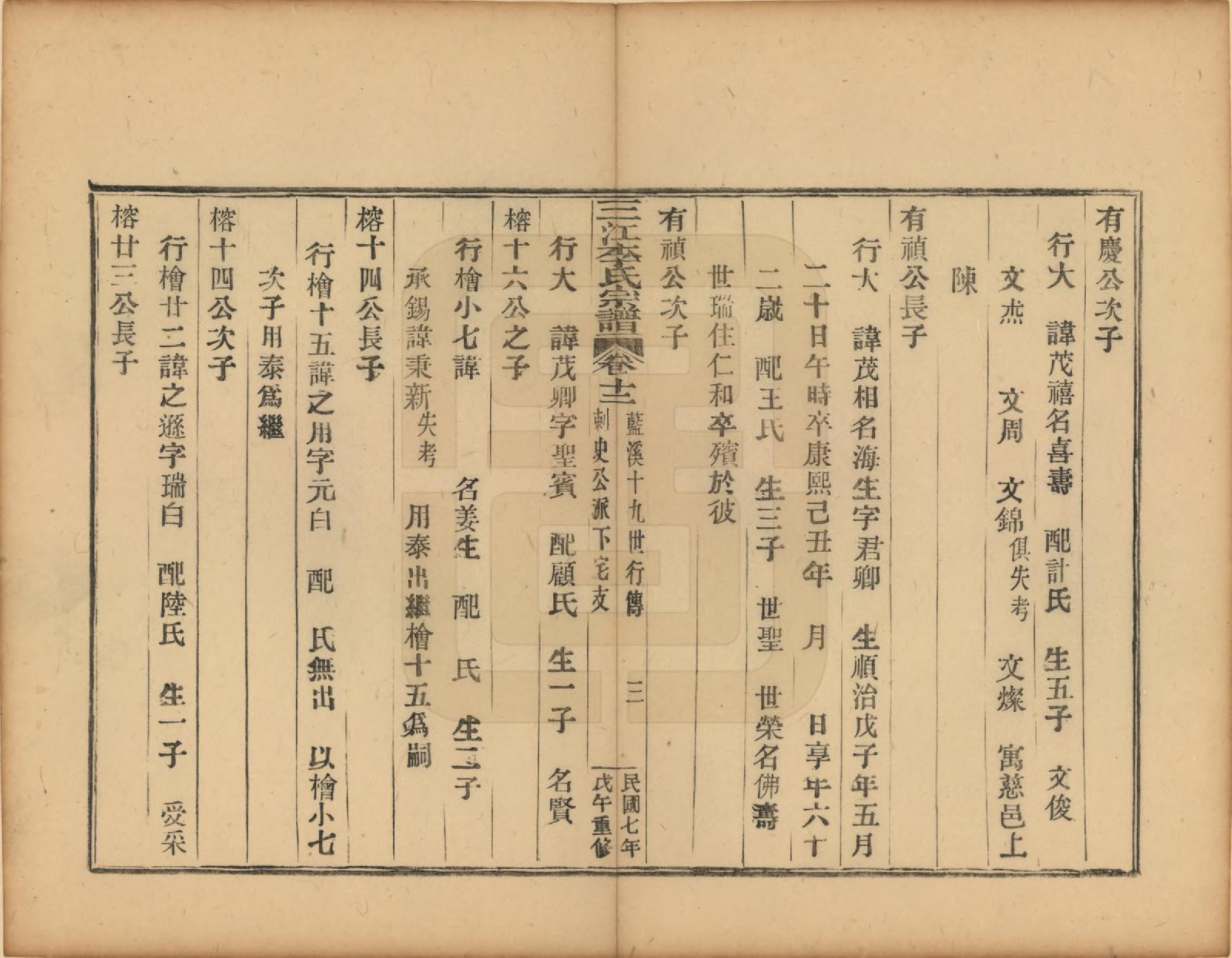 GTJP0818.李.浙江.三江李氏宗谱三十二卷首一卷末一卷.民国七年（1918）_012.pdf_第3页