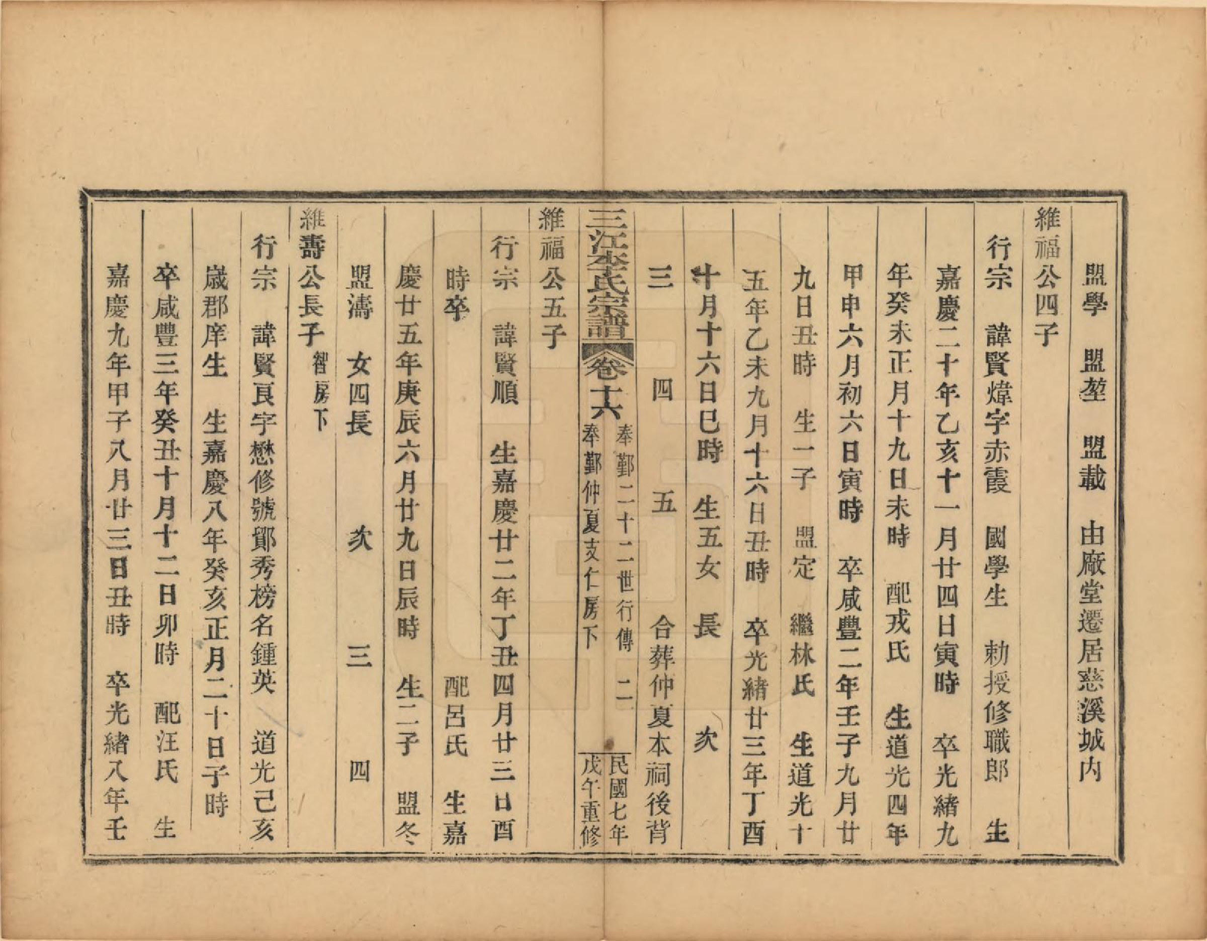 GTJP0818.李.浙江.三江李氏宗谱三十二卷首一卷末一卷.民国七年（1918）_016.pdf_第2页