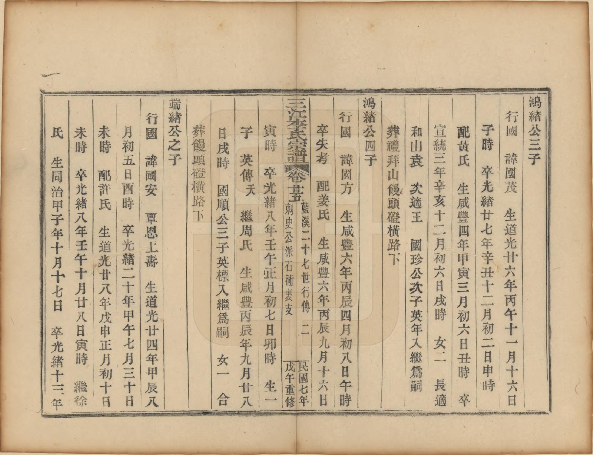 GTJP0818.李.浙江.三江李氏宗谱三十二卷首一卷末一卷.民国七年（1918）_025.pdf_第2页