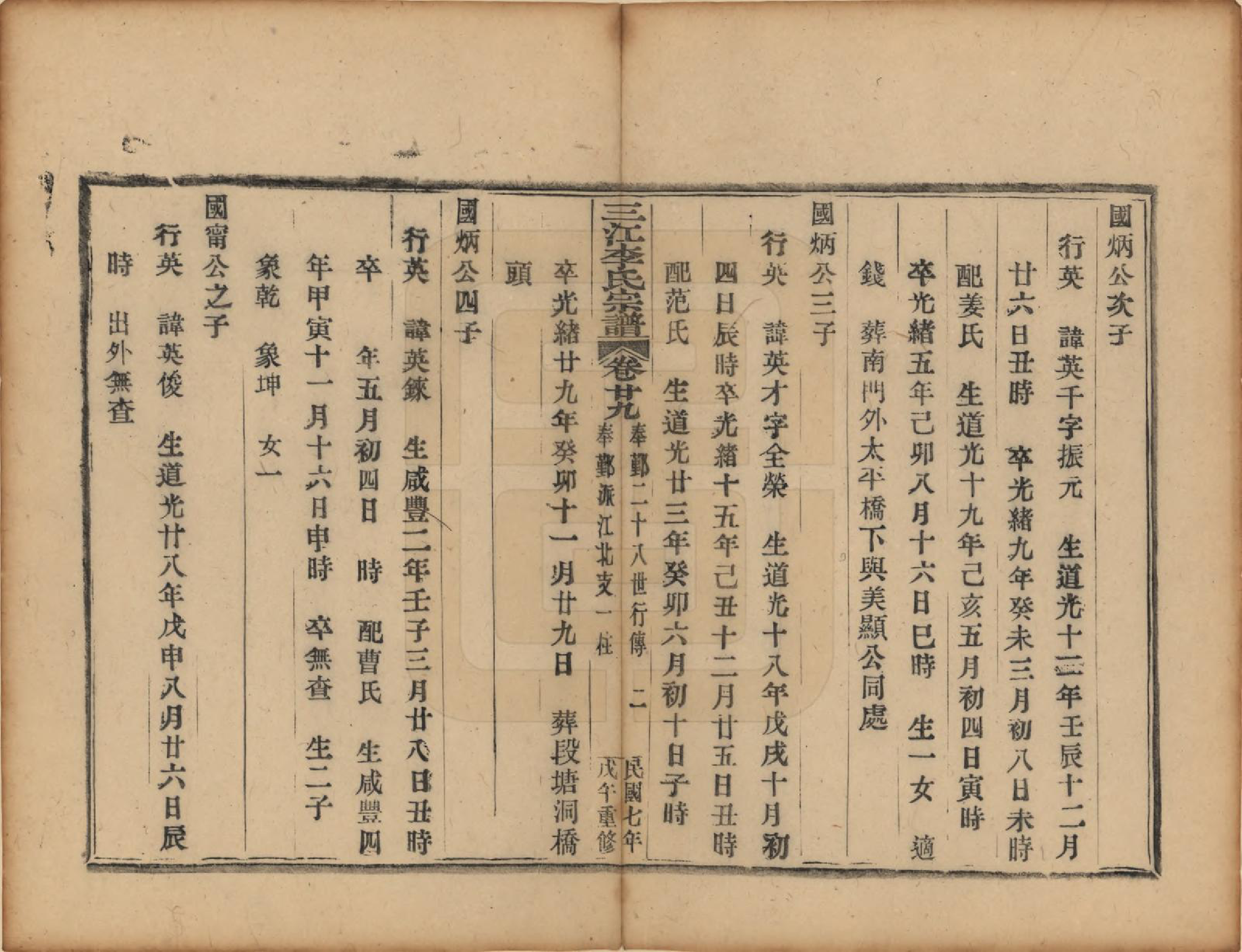 GTJP0818.李.浙江.三江李氏宗谱三十二卷首一卷末一卷.民国七年（1918）_029.pdf_第2页