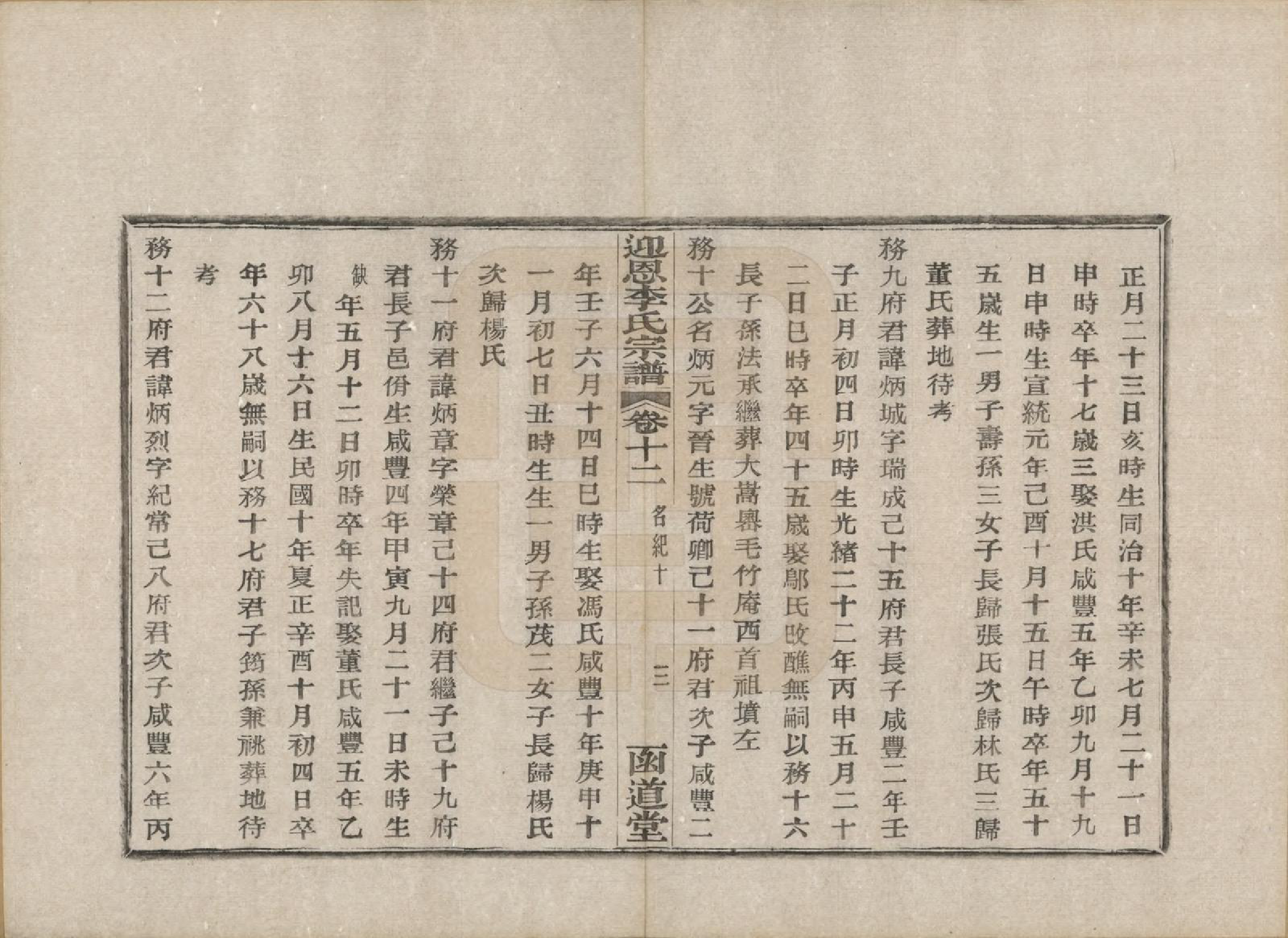 GTJP0827.李.浙江宁波.迎恩李氏宗谱二十卷首一卷.民国十六年（1927）_012.pdf_第3页