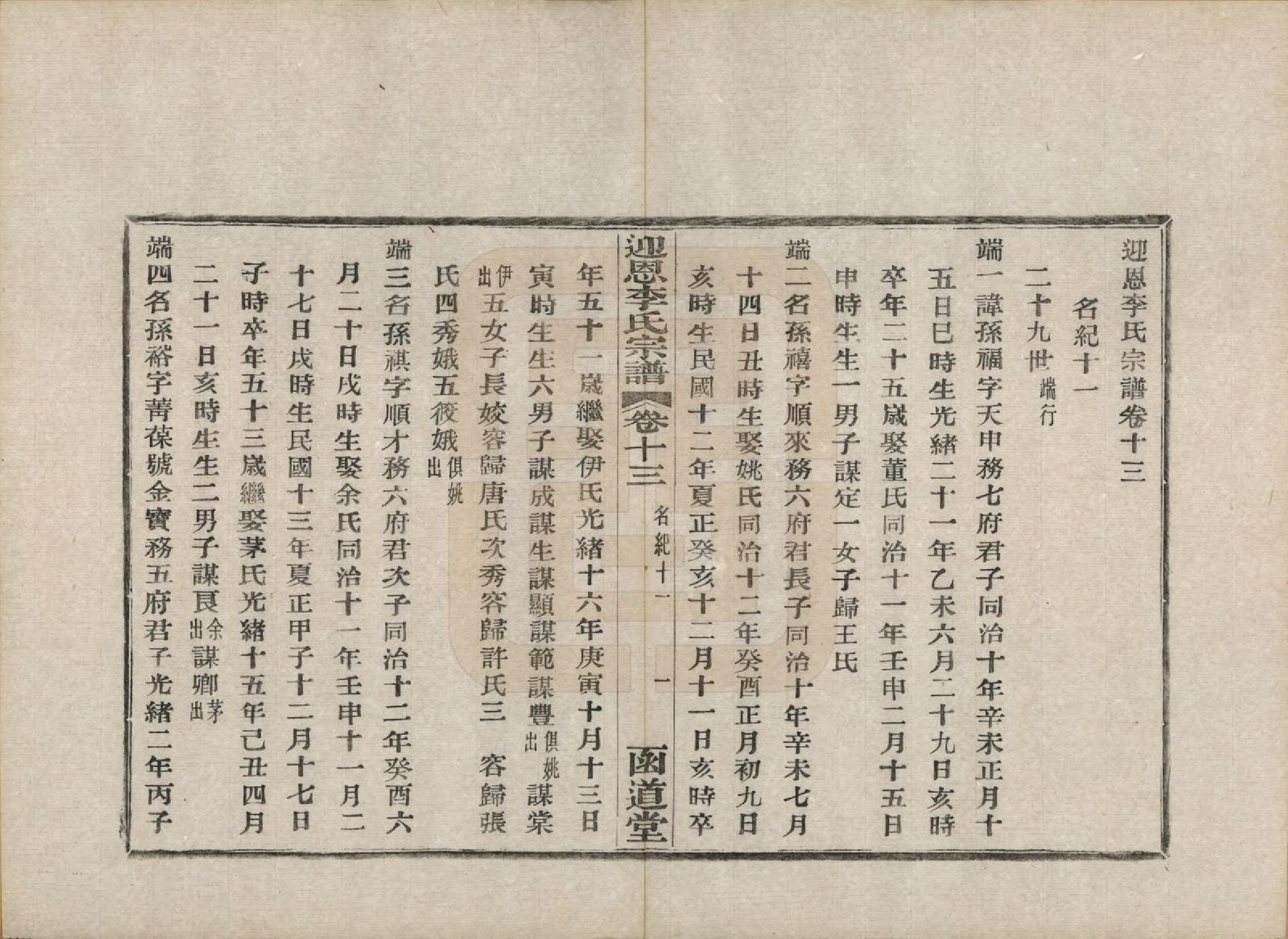 GTJP0827.李.浙江宁波.迎恩李氏宗谱二十卷首一卷.民国十六年（1927）_013.pdf_第1页