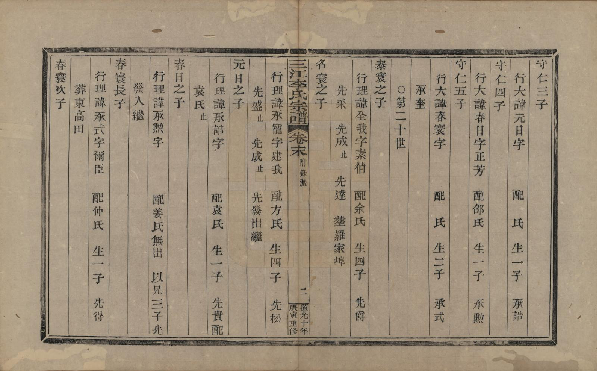 GTJP0840.李.浙江.三江李氏宗谱十七卷首—卷末—卷.清道光十年(1830)_018.pdf_第2页