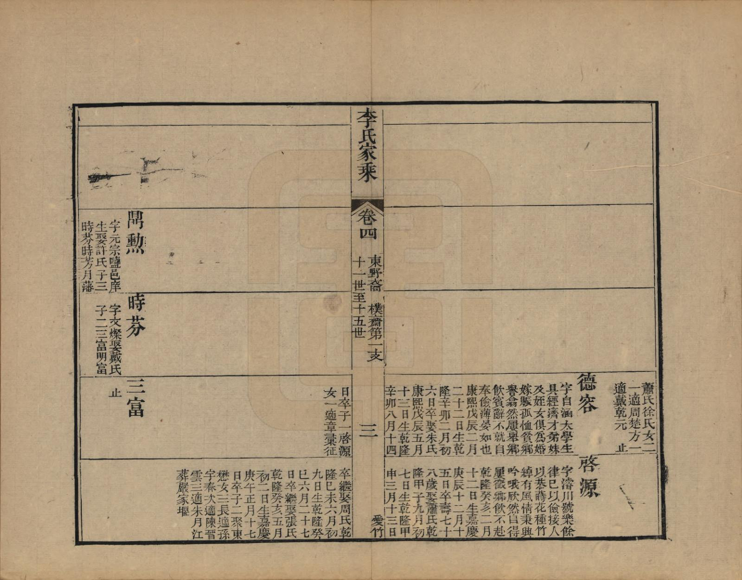 GTJP0849.李.浙江海盐.苞溪李氏家乘二十卷.清光绪十六年（1890）_004.pdf_第3页