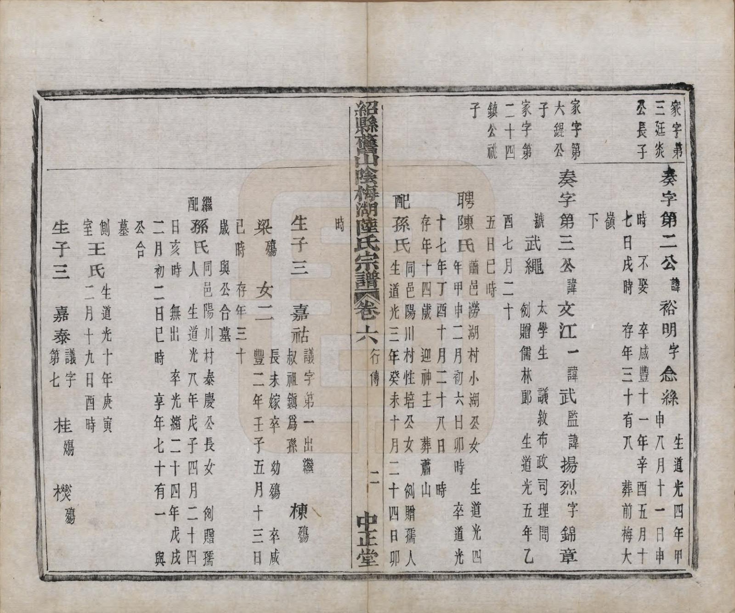 GTJP1018.陆.浙江绍兴.山阴梅湖陆氏宗谱六卷.民国六年（1917）_006.pdf_第3页