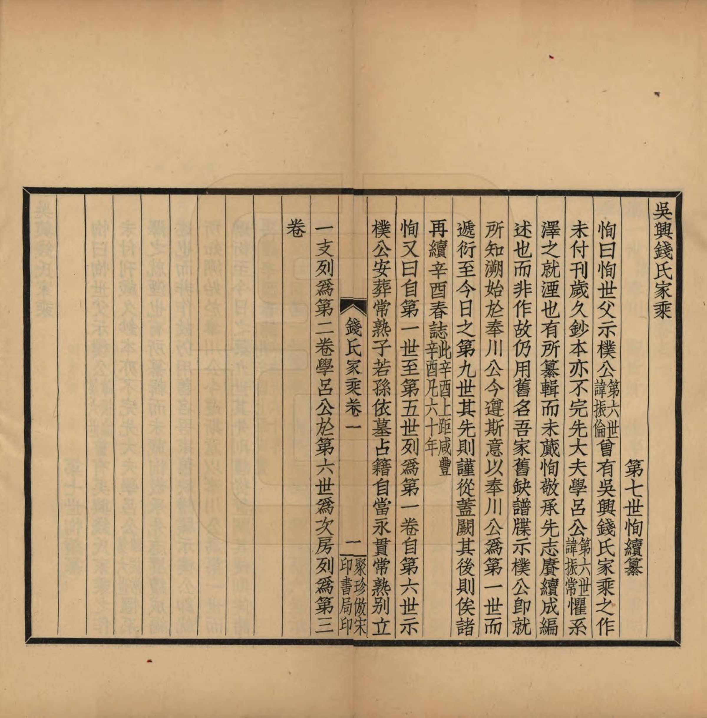 GTJP1172.钱.浙江湖州.吴兴钱氏家乘三卷.民国十年（1921）_001.pdf_第3页