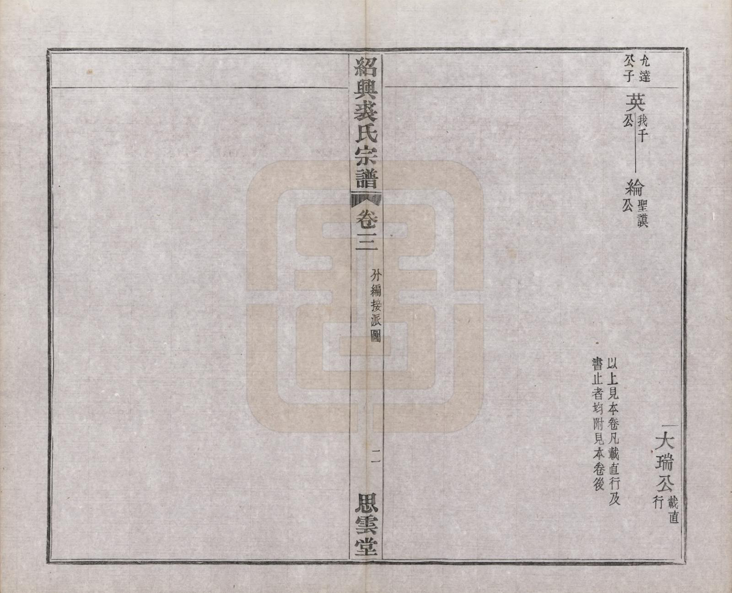 GTJP1214.裘.浙江绍兴.绍兴裘氏宗谱四卷本支信字派宗谱十四卷.民国十七年（1928）_007.pdf_第2页