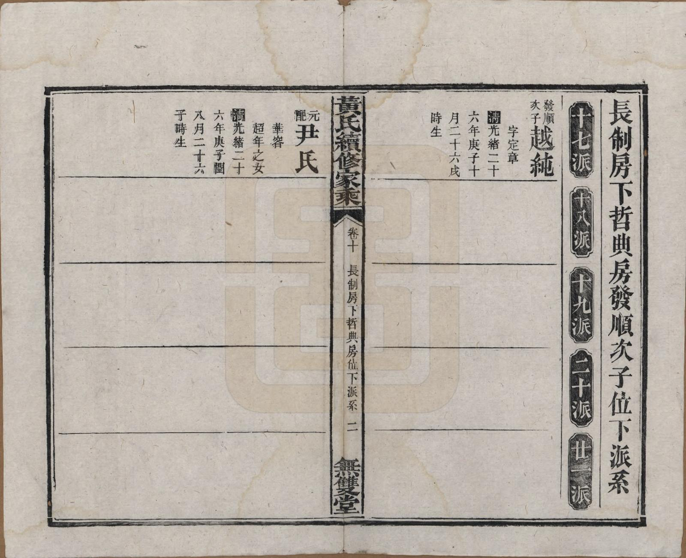 GTJP0583.黄.广东惠州.黄氏续修家乘十卷.民国六年（1917）_010.pdf_第2页