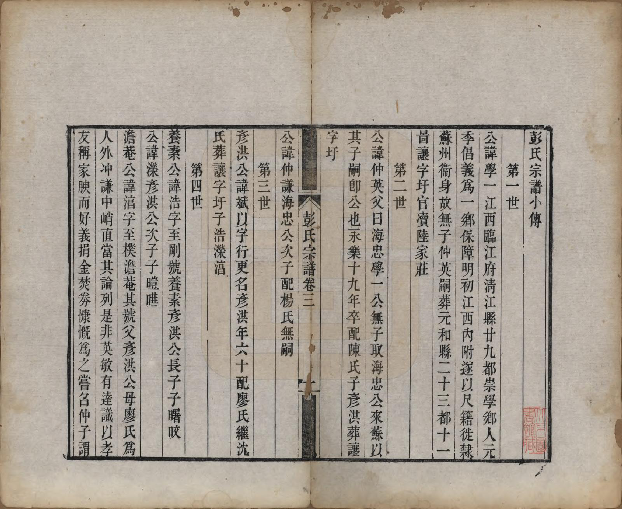 GTJP1145.彭.江苏吴县.彭氏宗谱四卷.清同治六年（1867）_003.pdf_第1页