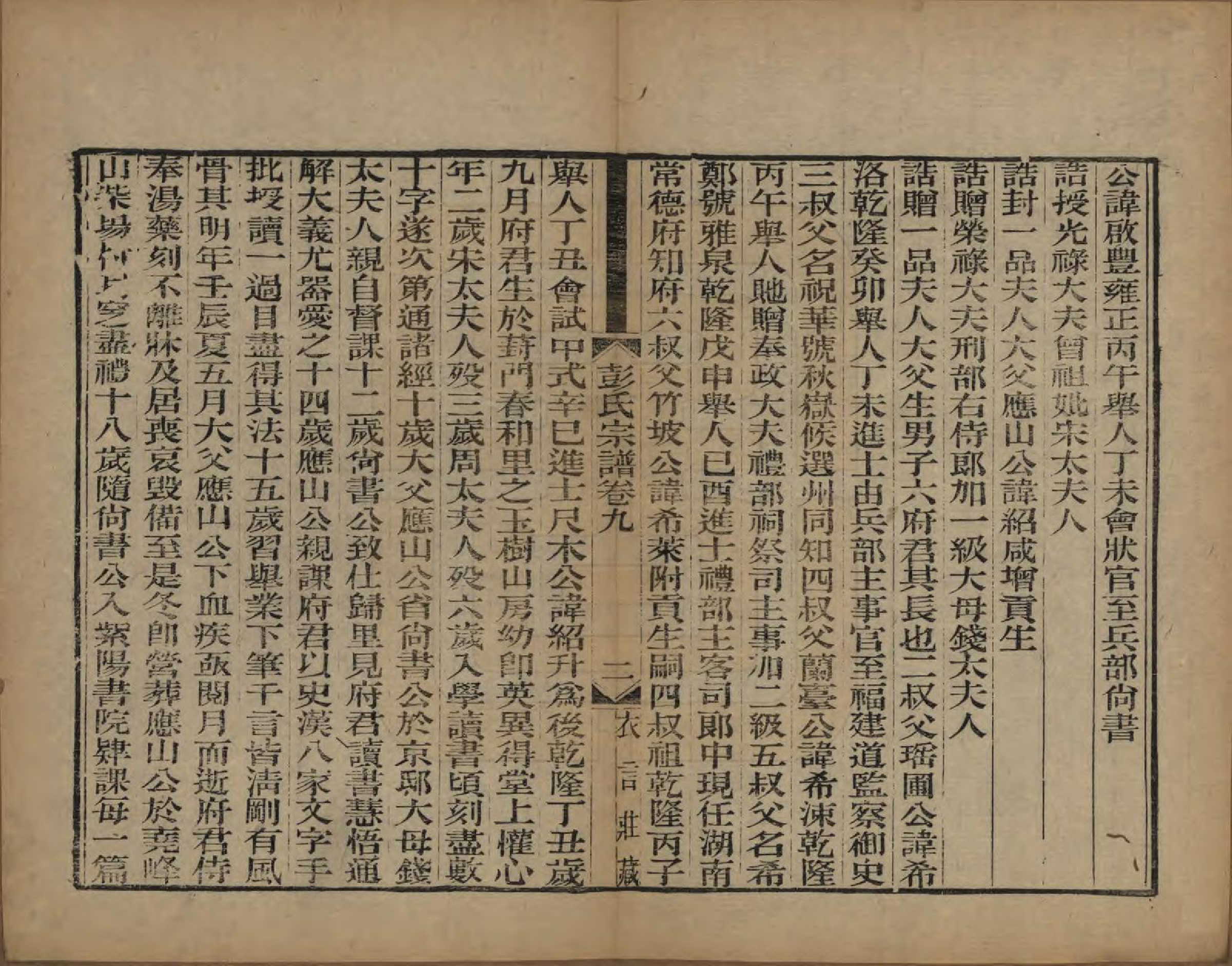 GTJP1144.彭.江苏吴县.彭氏宗谱十二卷首一卷.民国十一年（1922）_009.pdf_第2页