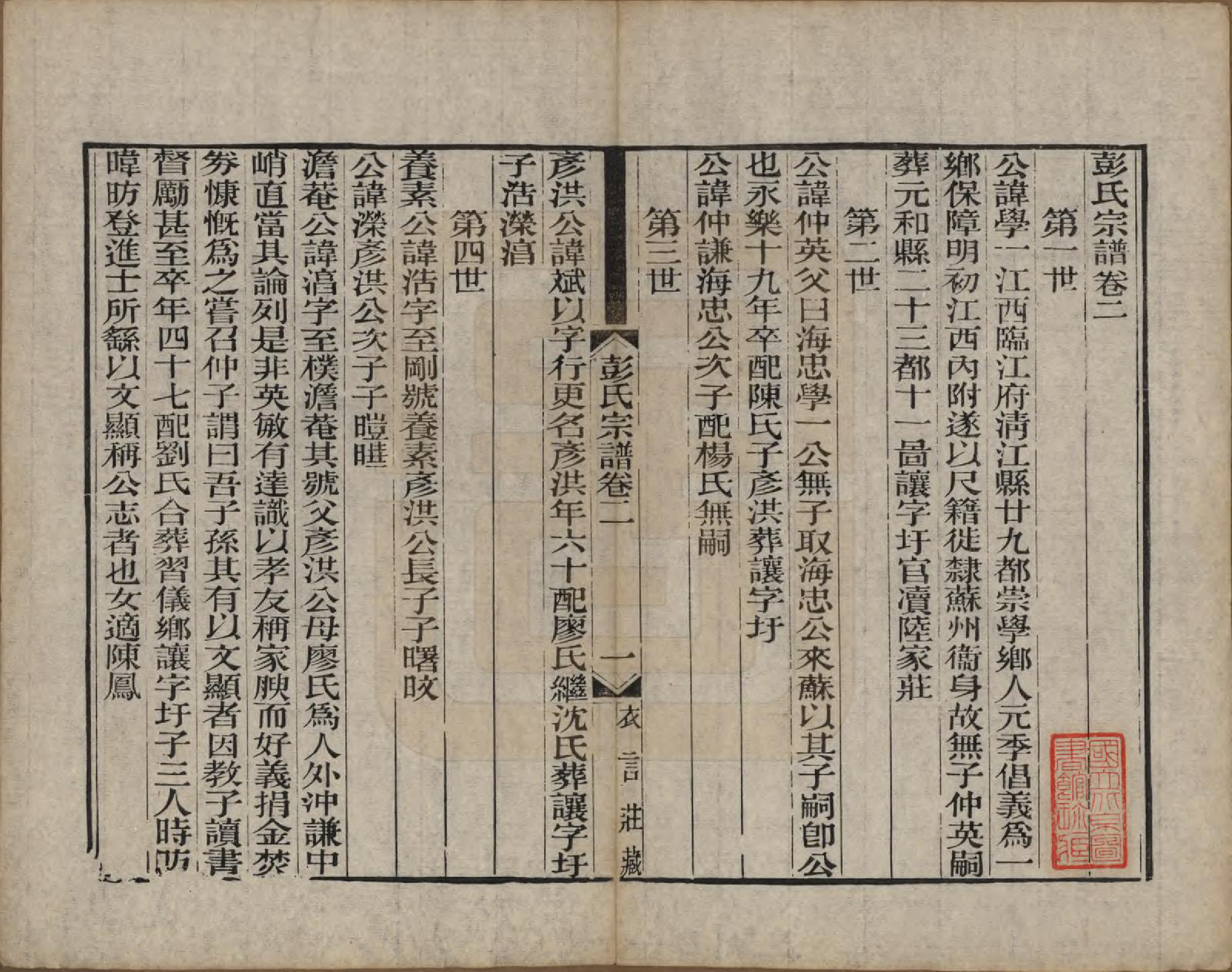 GTJP1144.彭.江苏吴县.彭氏宗谱十二卷首一卷.民国十一年（1922）_002.pdf_第1页