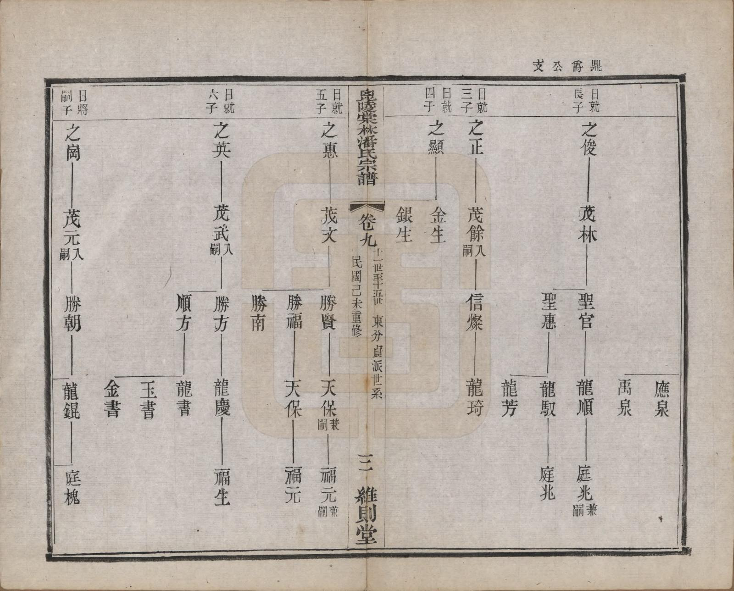 GTJP1118.潘.江苏常州.毗陵棠林潘氏宗谱十二卷首一卷.民国八年（1919）_009.pdf_第3页