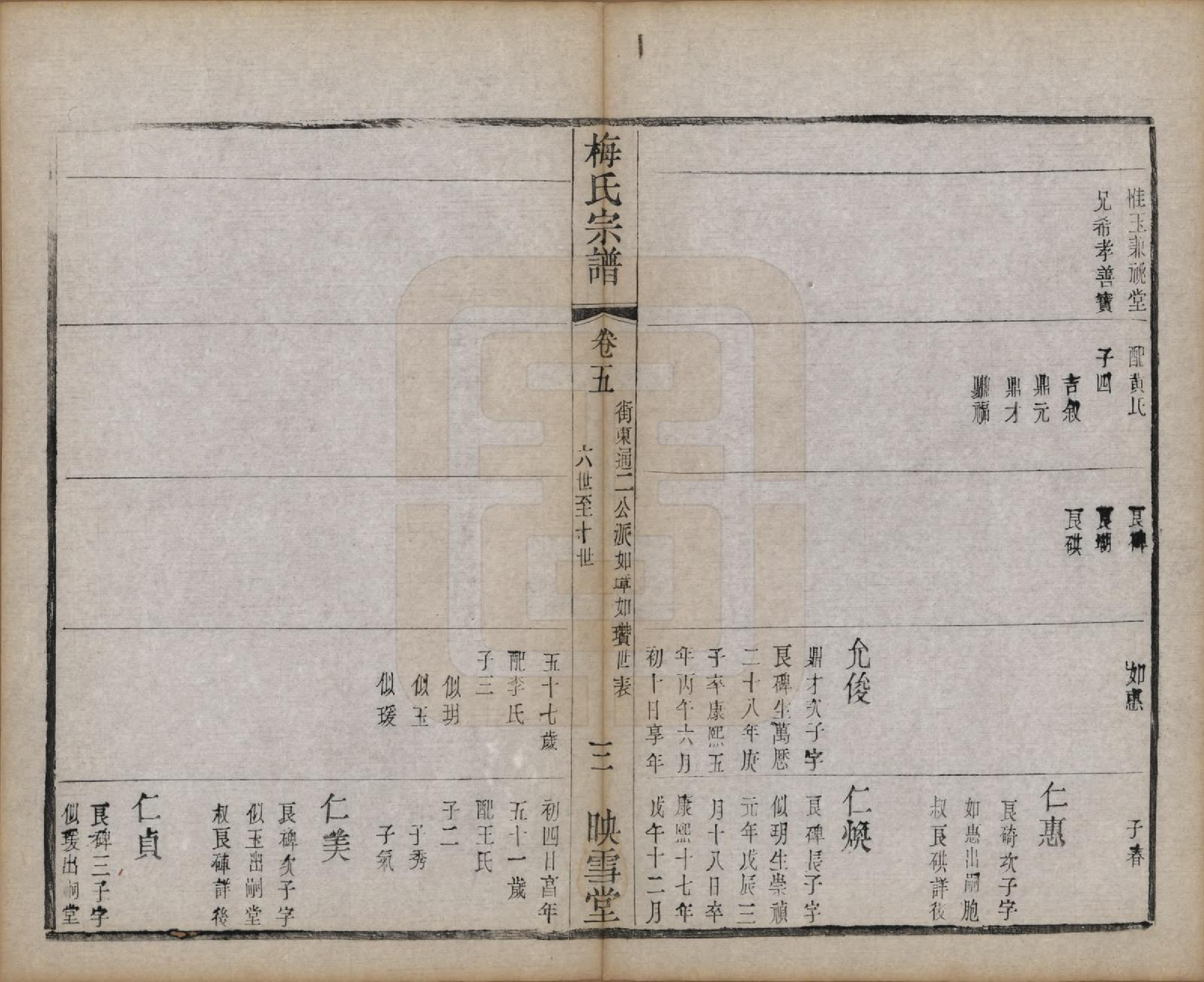 GTJP1087.梅.江苏暨阳.梅氏宗谱十二卷.清光绪五年（1879）_005.pdf_第3页