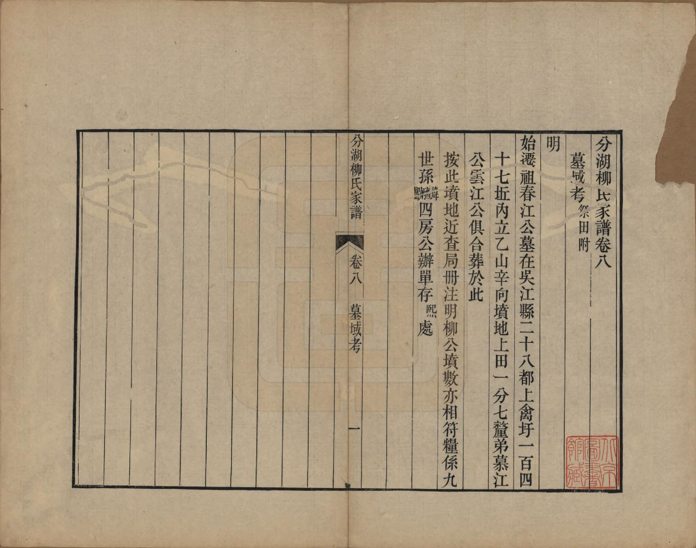 GTJP0995.柳.江苏吴江.分湖柳氏家谱十卷.清道光二十一年（1841）_008.pdf_第1页