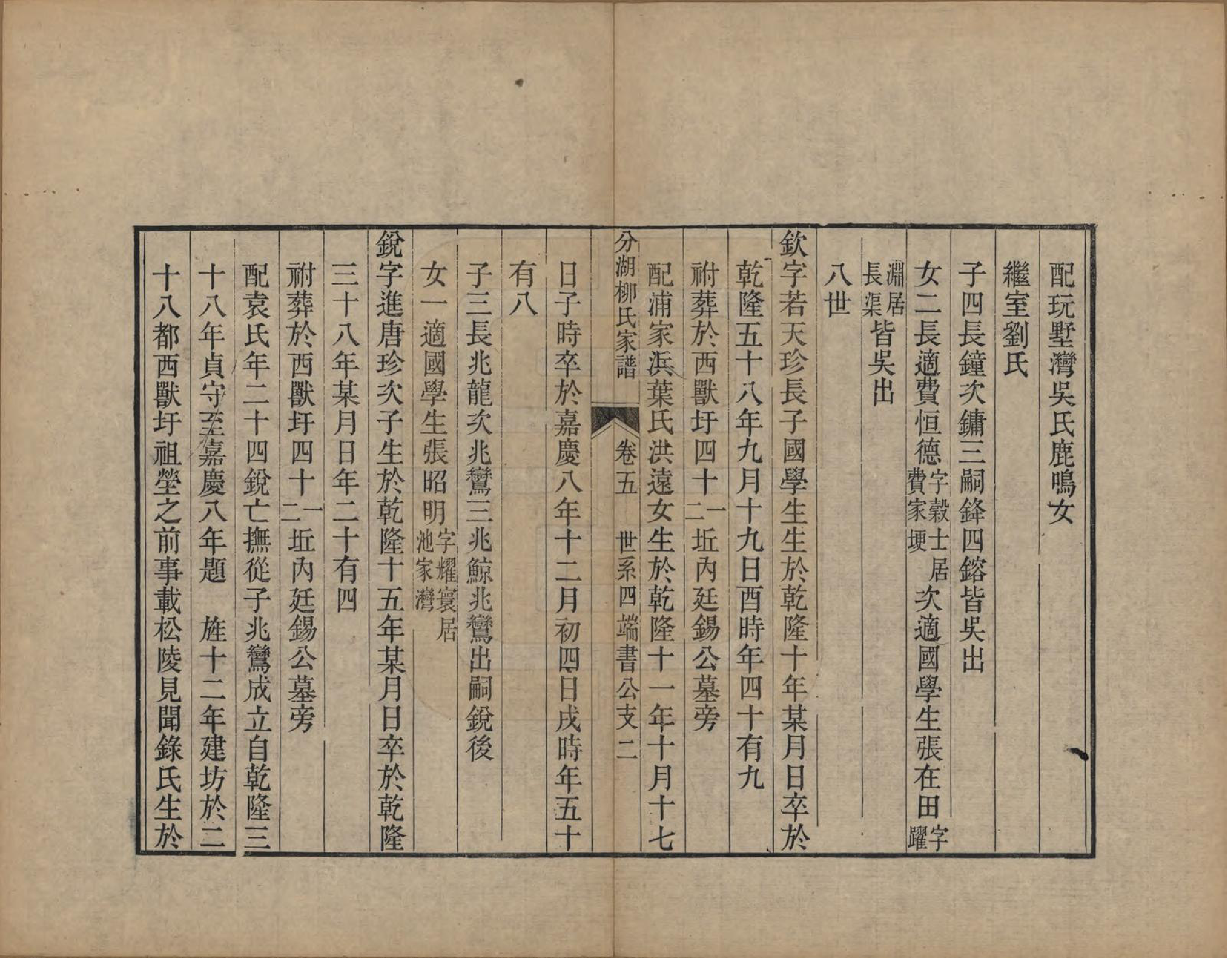 GTJP0995.柳.江苏吴江.分湖柳氏家谱十卷.清道光二十一年（1841）_005.pdf_第2页