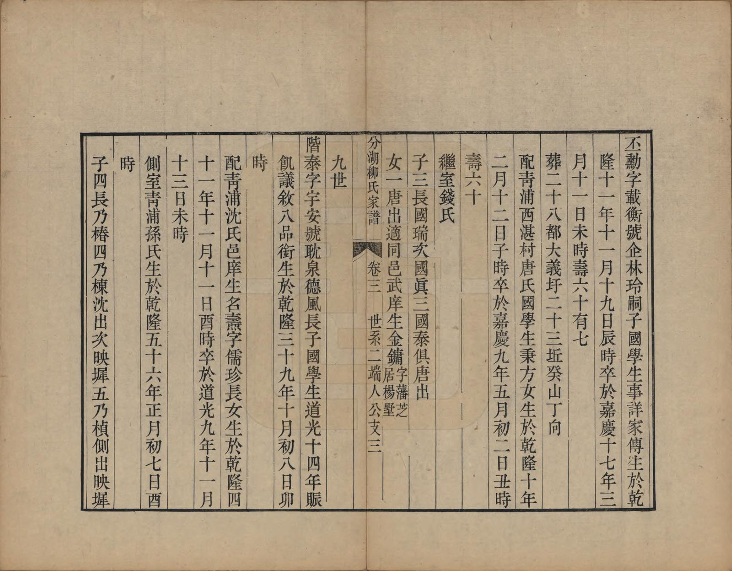 GTJP0995.柳.江苏吴江.分湖柳氏家谱十卷.清道光二十一年（1841）_003.pdf_第3页