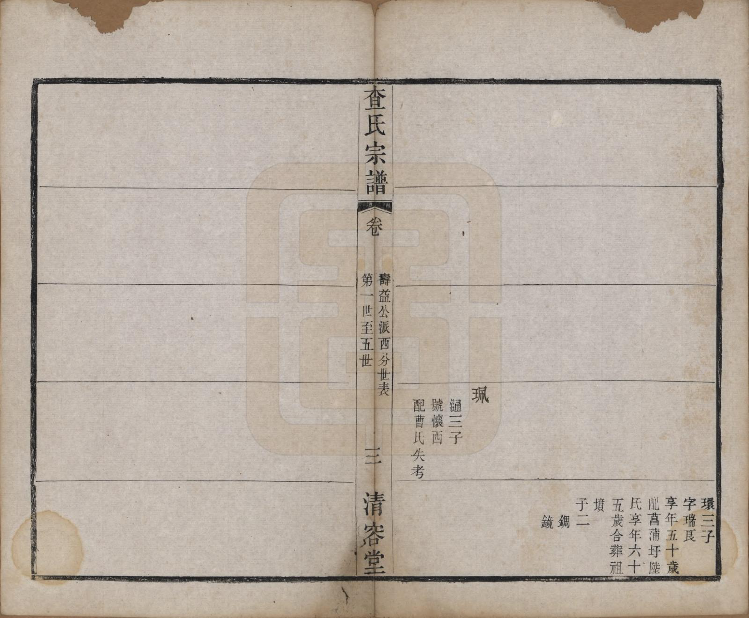 GTJP0094.查.江苏常州.毘陵查氏宗谱二十卷.清光绪四年（1878）_009.pdf_第3页