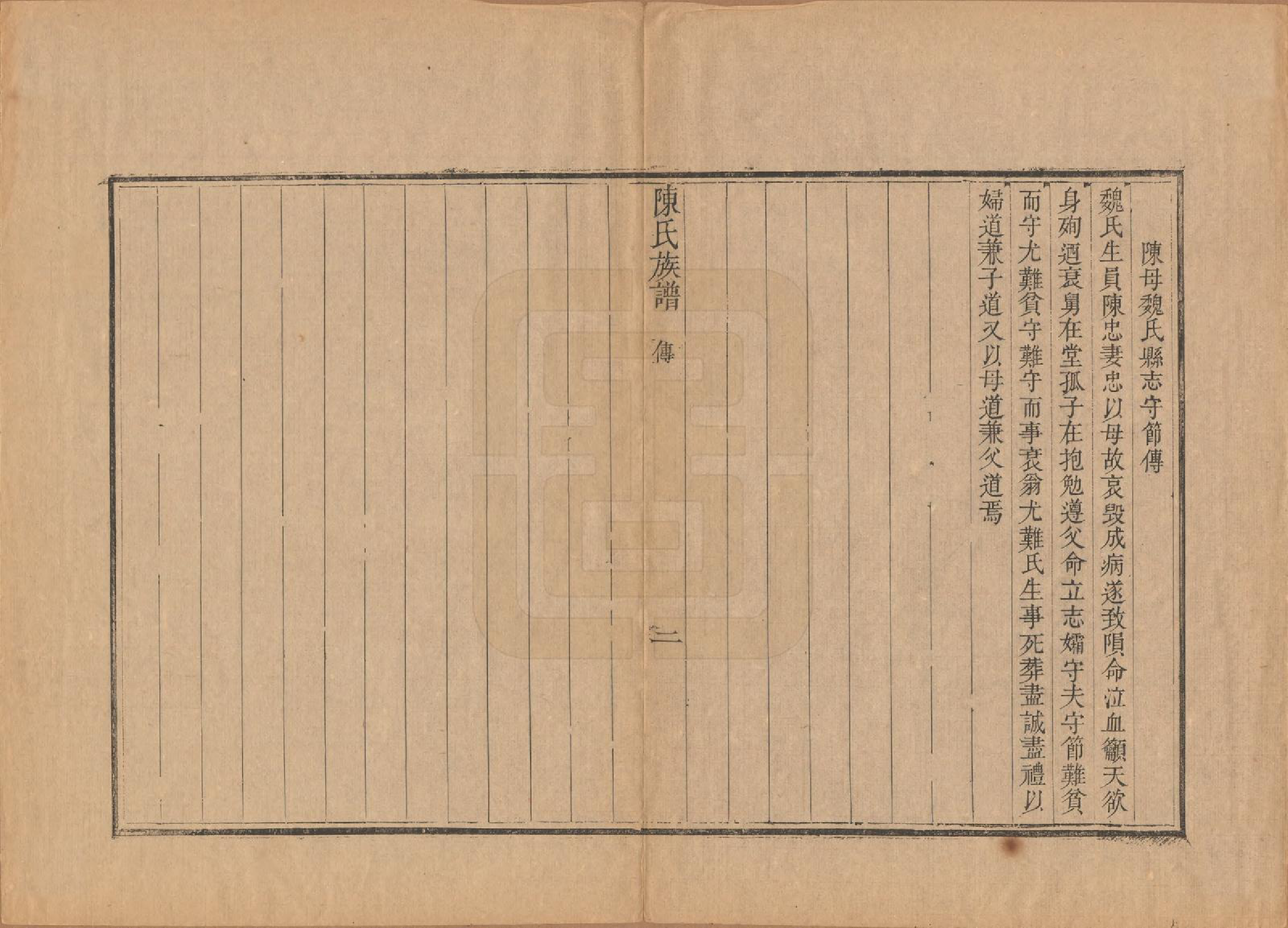 GTJP0178.陈.江苏扬州.潍邑陈氏族谱十二卷.清道光十一年（1831）_012.pdf_第2页