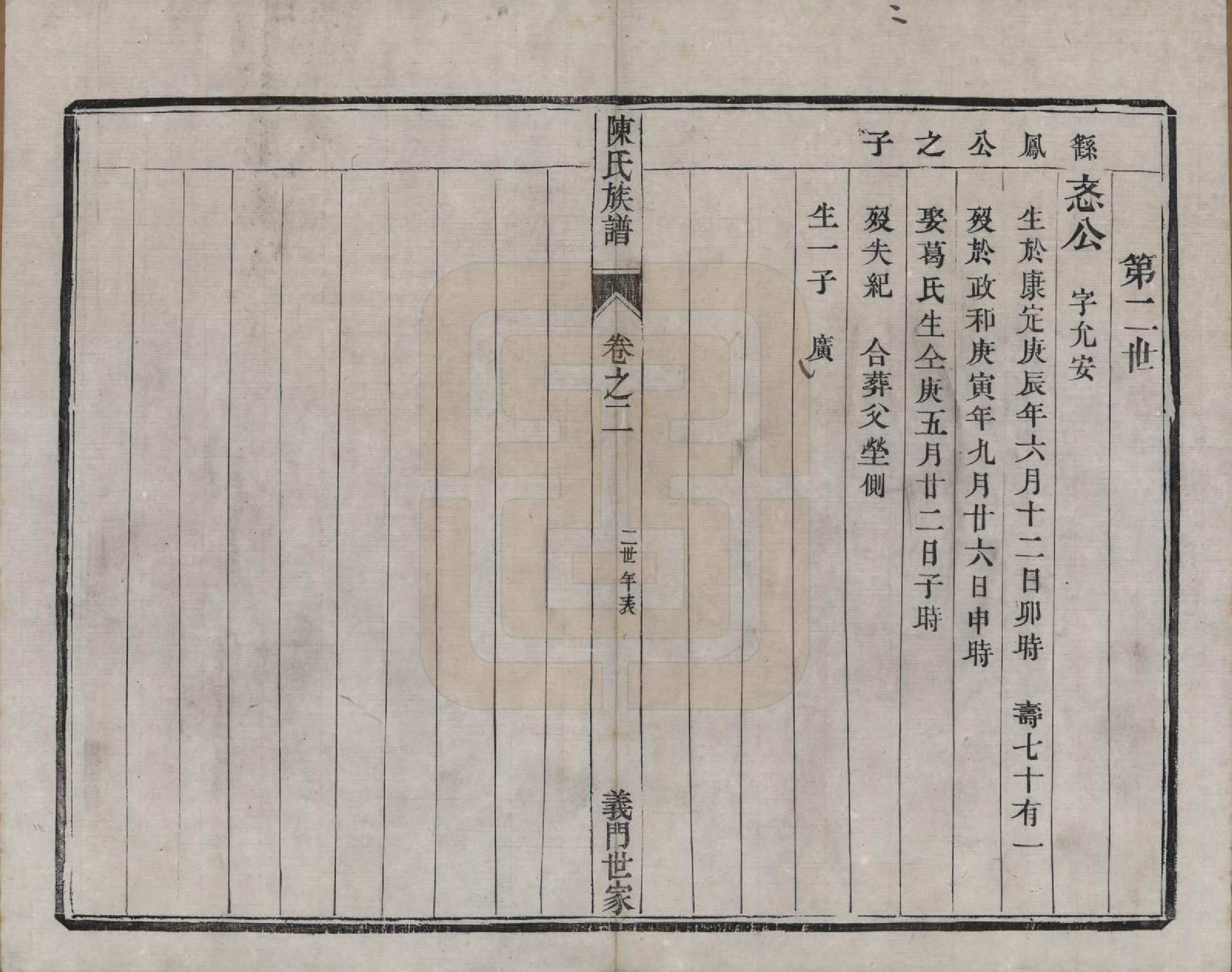 GTJP0201.陈.江苏镇江.京江陈氏族谱六卷.清光绪十九年（1893）_002.pdf_第2页