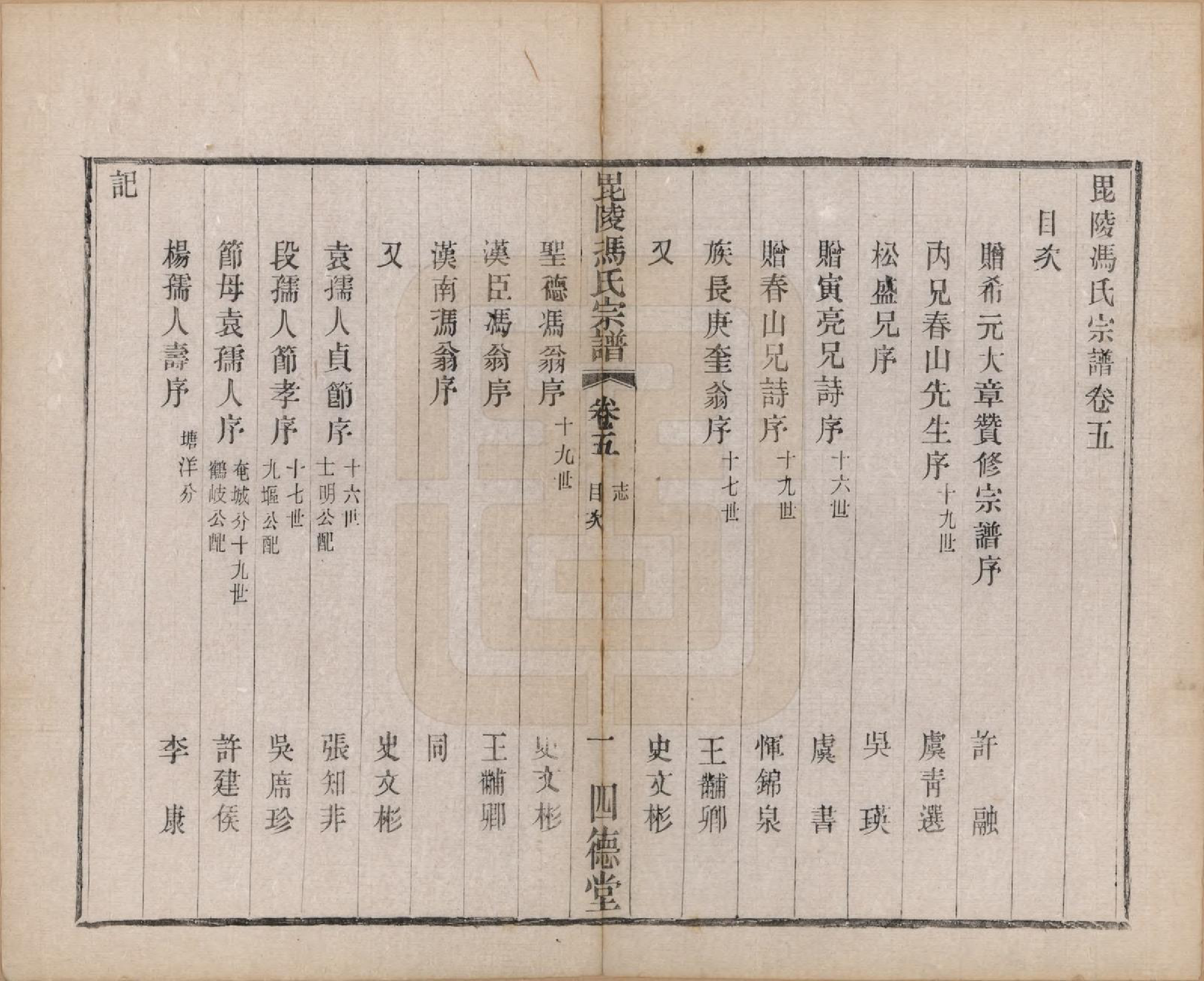 GTJP0347.冯.江苏毗陵.毗陵冯氏宗谱二十卷.民国十六年（1927）_005.pdf_第1页