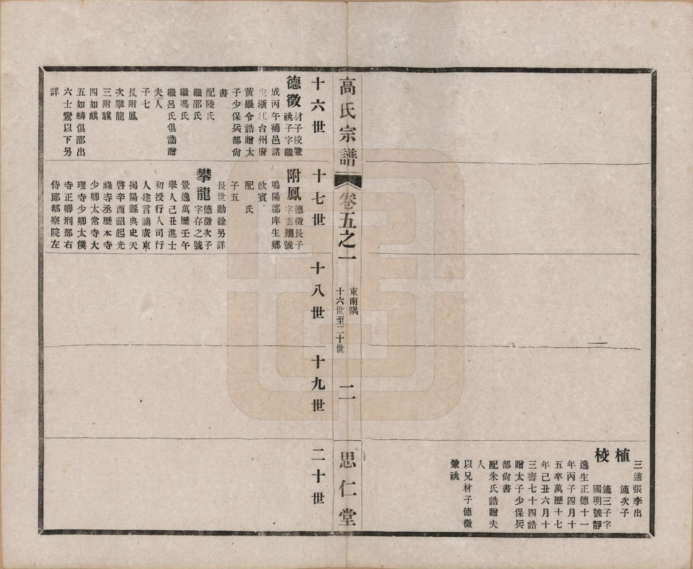 GTJP0379.高.江苏无锡.高氏大统宗谱五十五卷首一卷.民国十五年（1926）_005.pdf_第3页