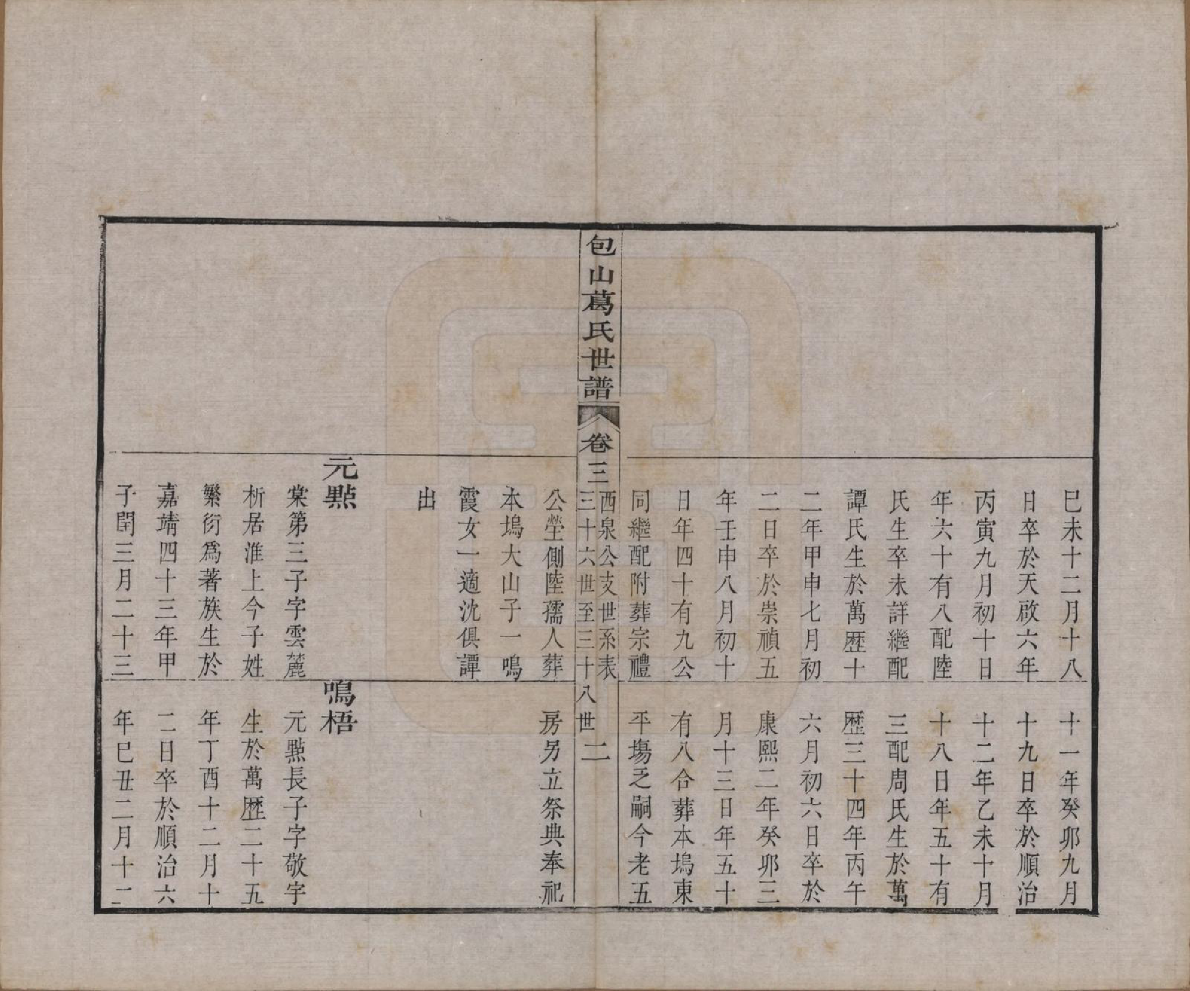 GTJP0396.葛.江苏吴县.五修包山葛氏世谱十卷.清道光二十七年（1847）_003.pdf_第2页