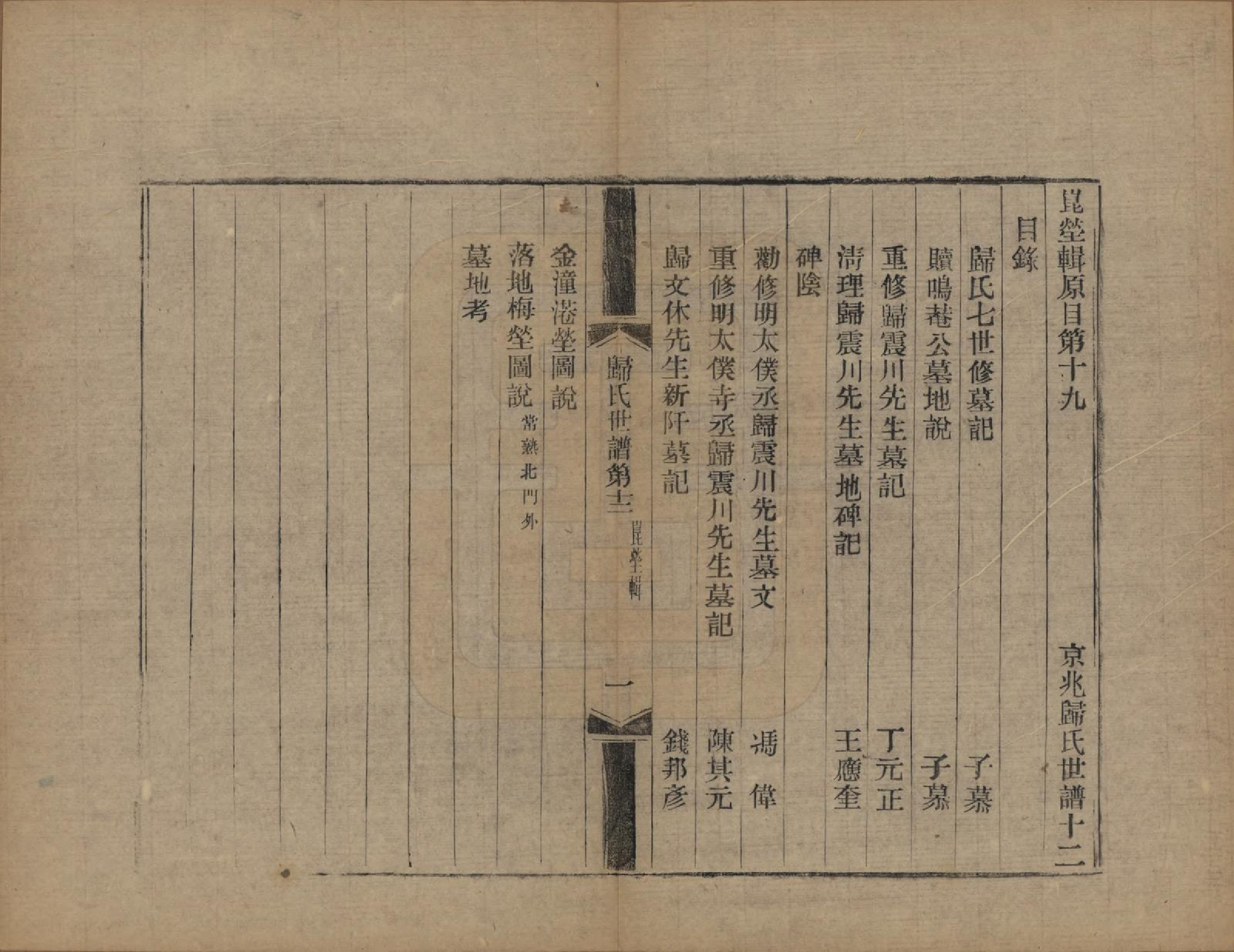 GTJP0441.归.江苏常熟.京兆归氏世谱十二卷补不分卷.民国二年（1913）_012.pdf_第1页