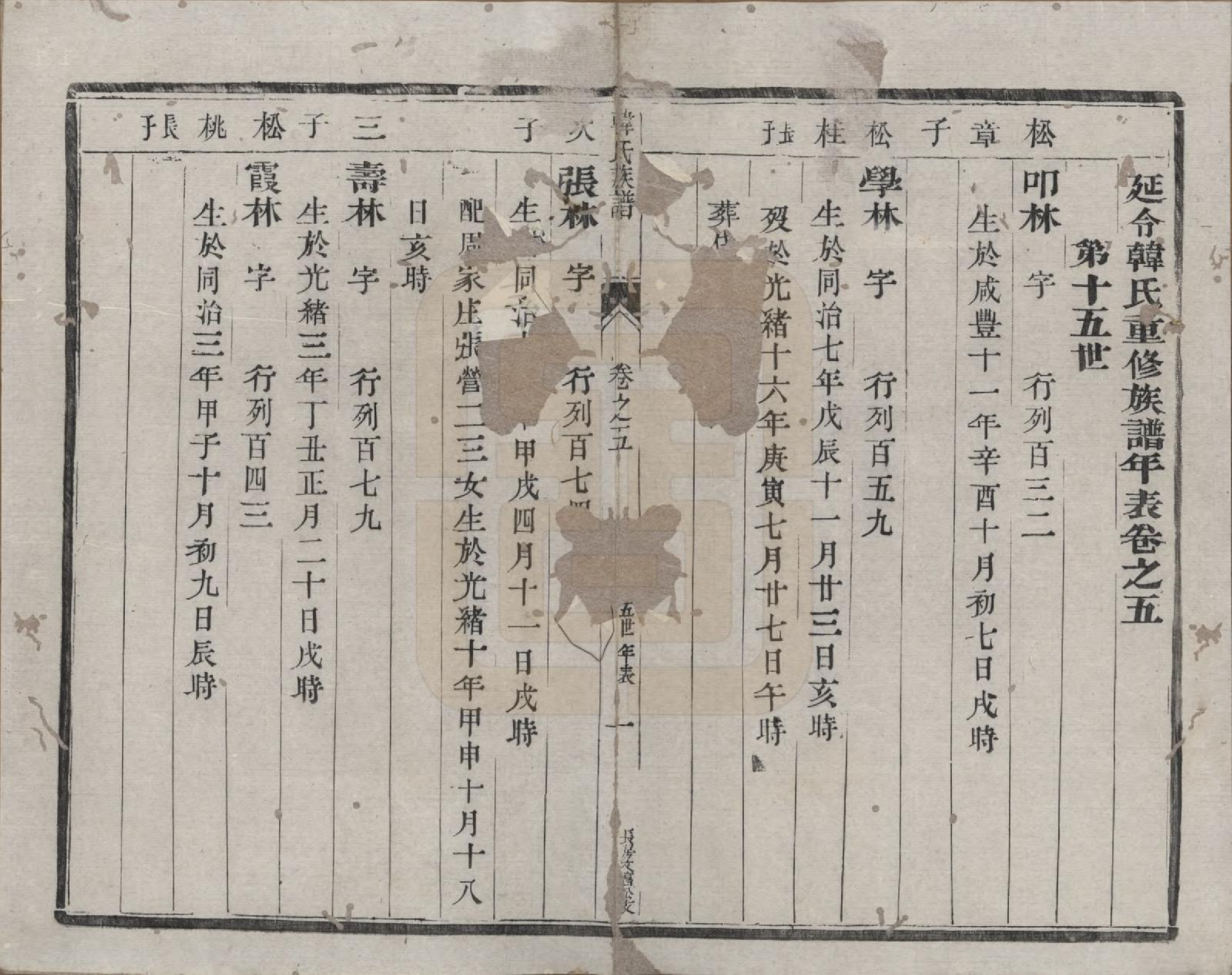 GTJP0466.韩.江苏泰兴.延令韩氏族谱八卷.清光绪十七年（1891）_005.pdf_第1页