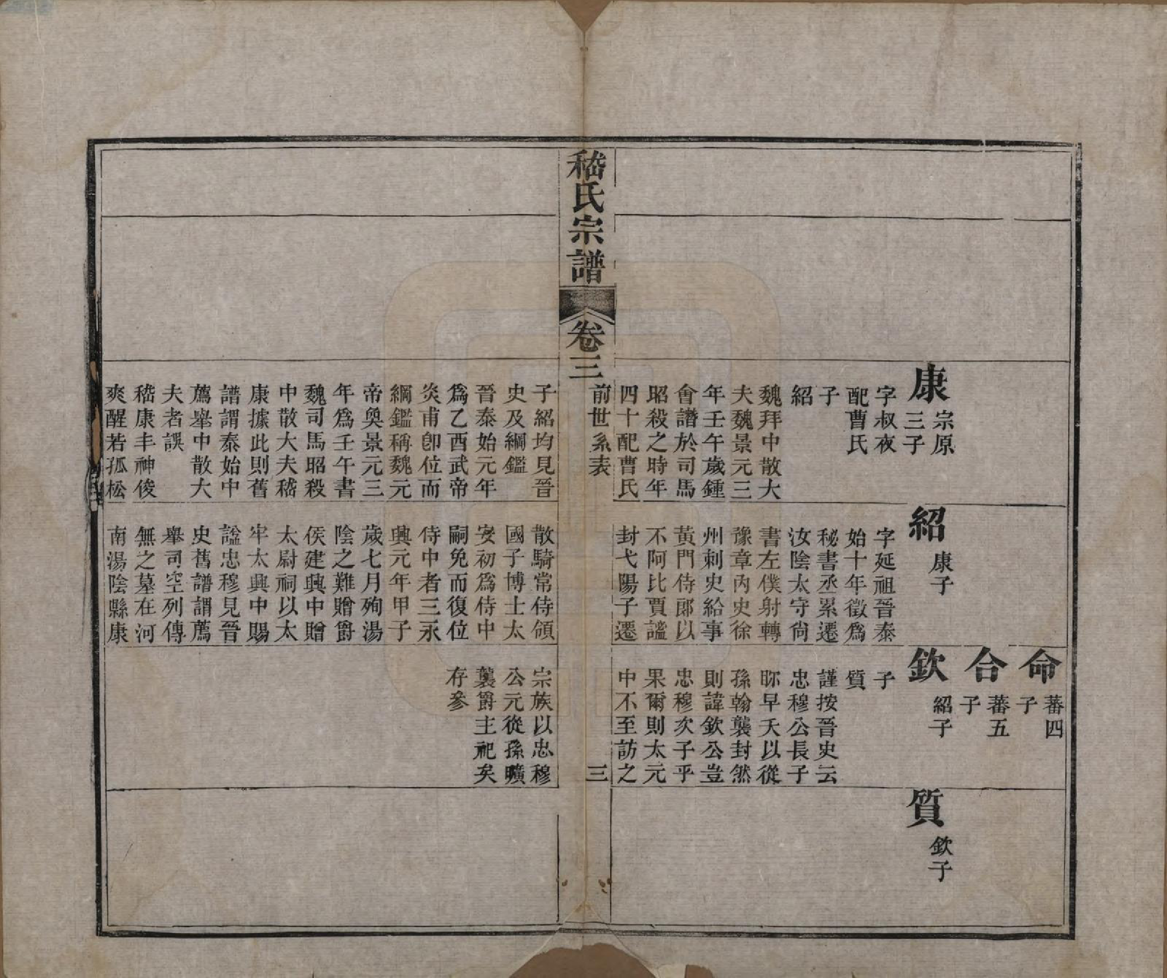 GTJP0649.嵇.江苏无锡.嵇氏宗谱八卷.清同治十年（1871）_003.pdf_第3页