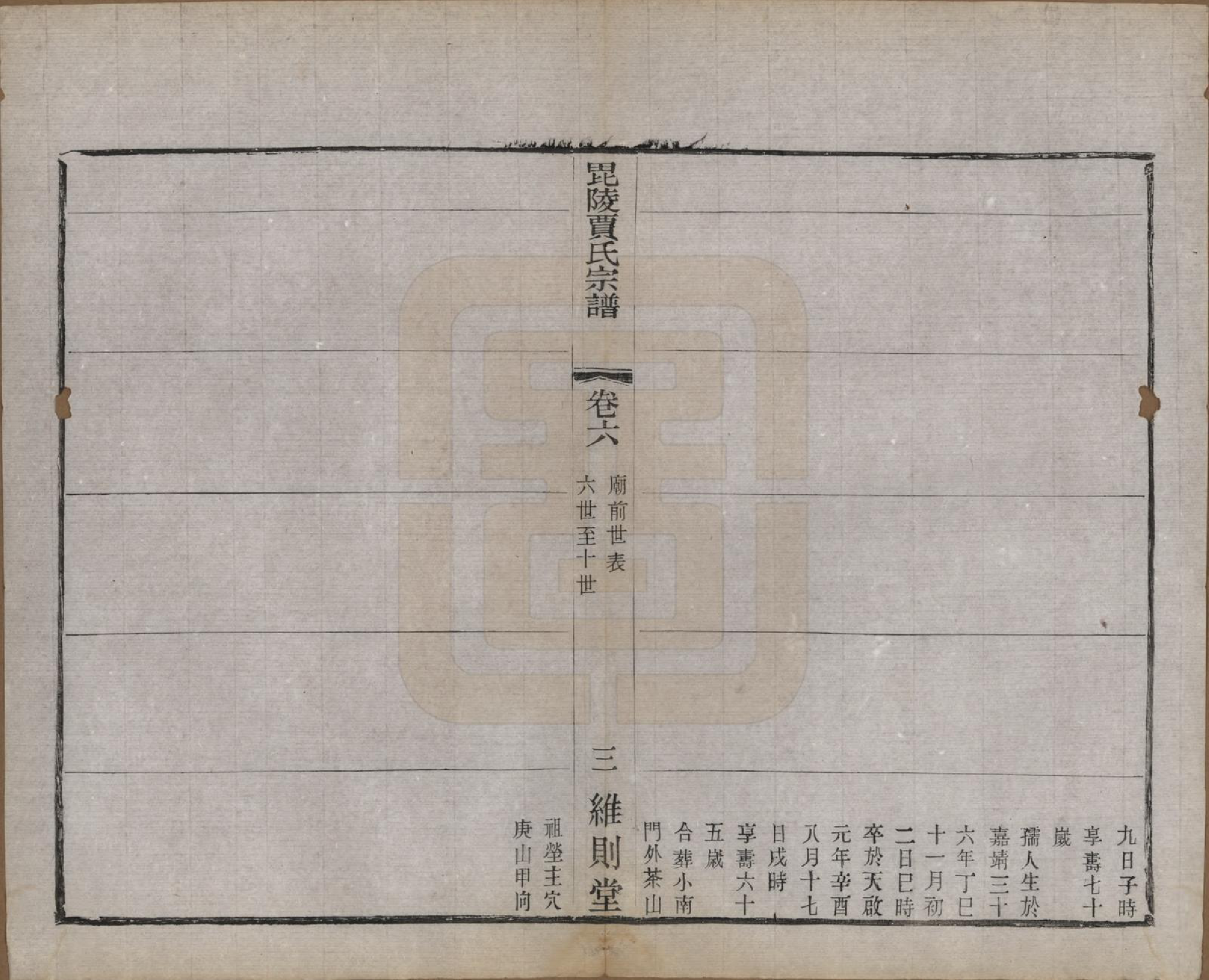 GTJP0656.贾.江苏毗陵.毗陵贾氏宗谱十卷.民国四年（1915）_006.pdf_第3页