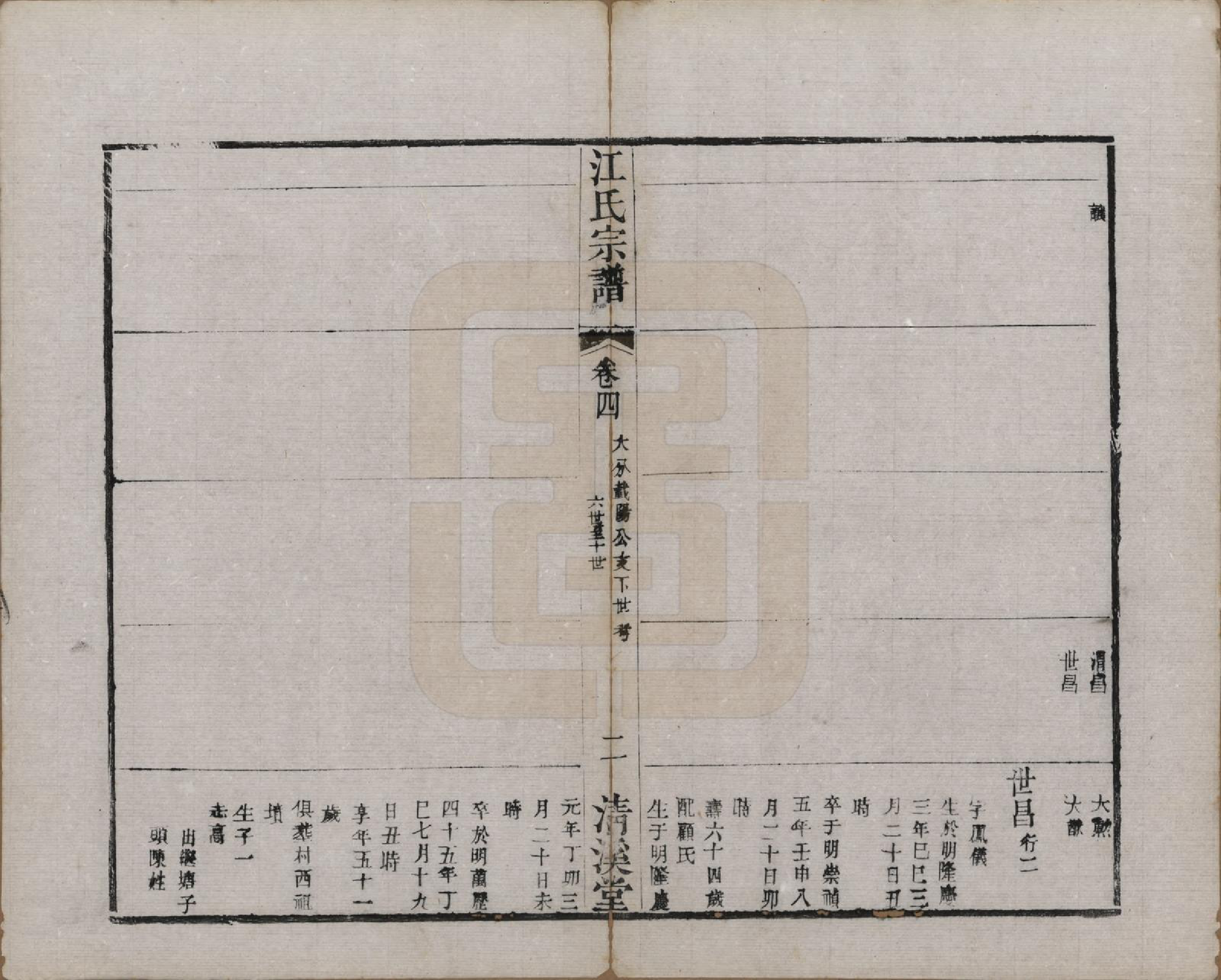 GTJP0673.江.江苏武进.江氏宗谱十二卷.清道光二十三年（1843）_004.pdf_第2页