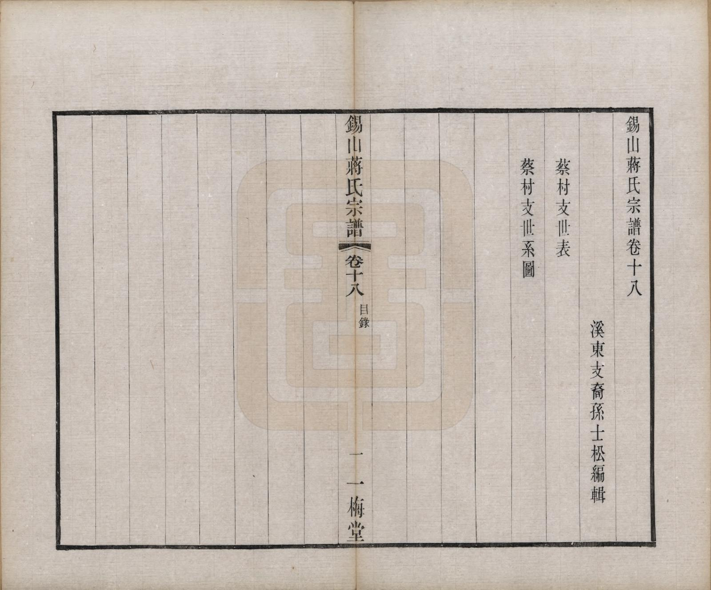 GTJP0697.蒋.江苏无锡.锡山蒋氏宗谱三十卷首一卷.民国十一年（1922）_018.pdf_第1页