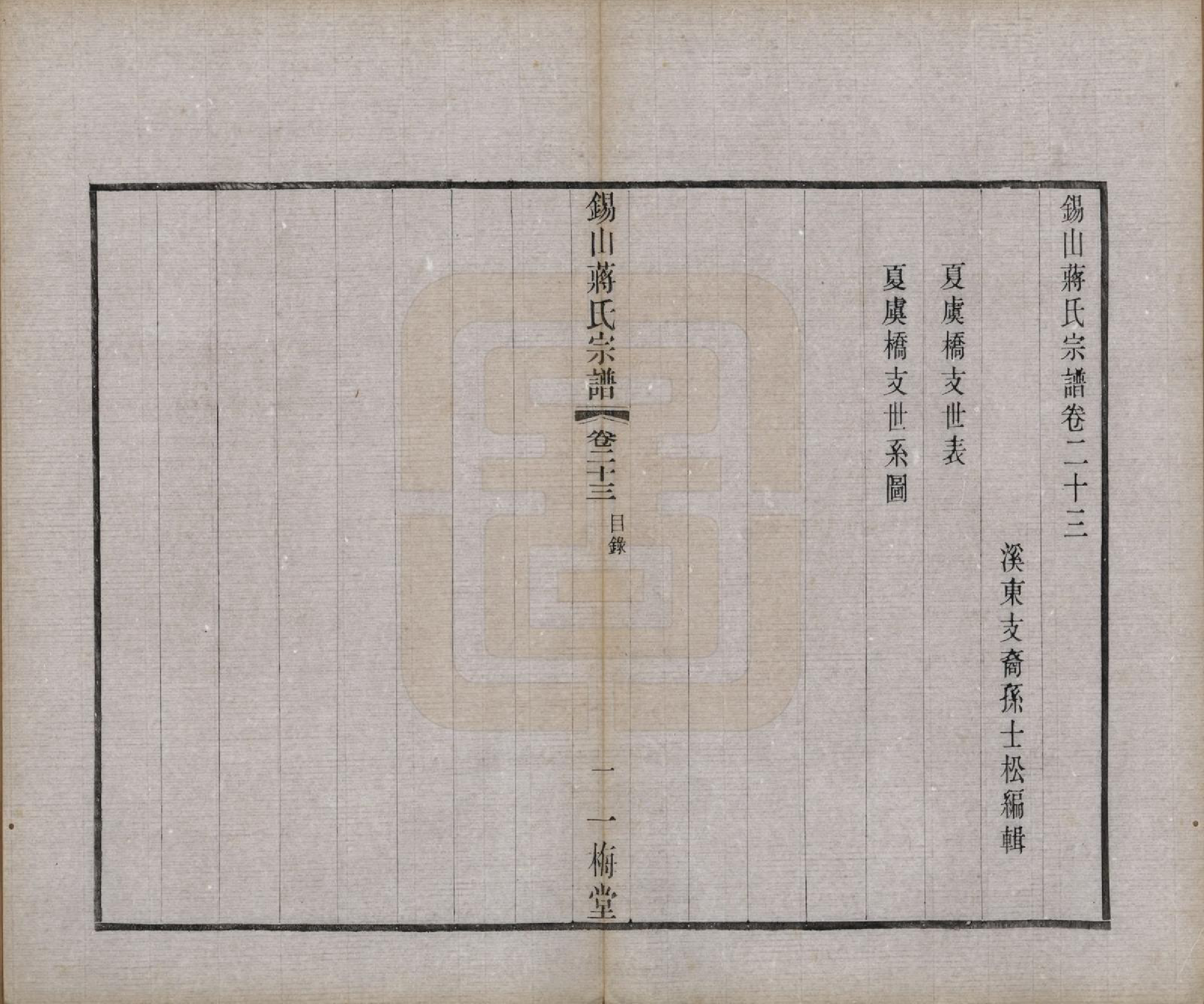 GTJP0697.蒋.江苏无锡.锡山蒋氏宗谱三十卷首一卷.民国十一年（1922）_023.pdf_第1页