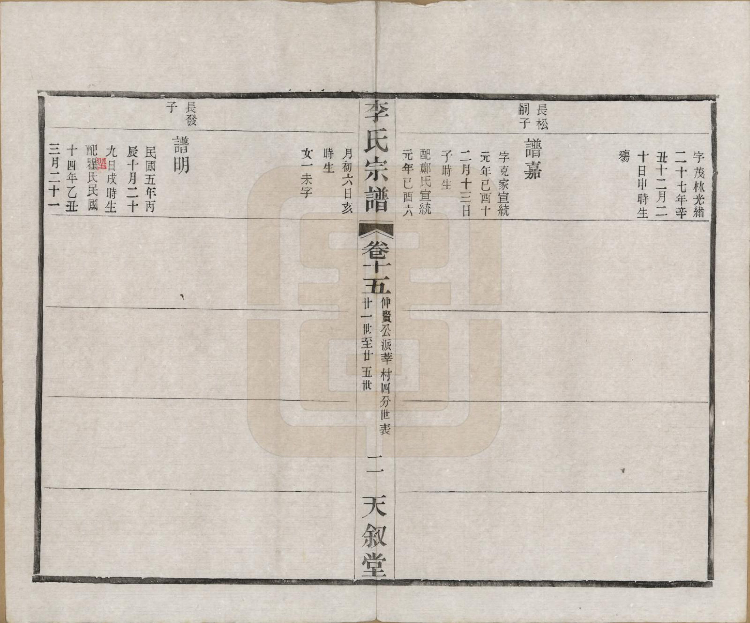 GTJP0808.李.江苏常州.莘村李氏宗谱十六卷.民国二十六年（1937）_015.pdf_第2页