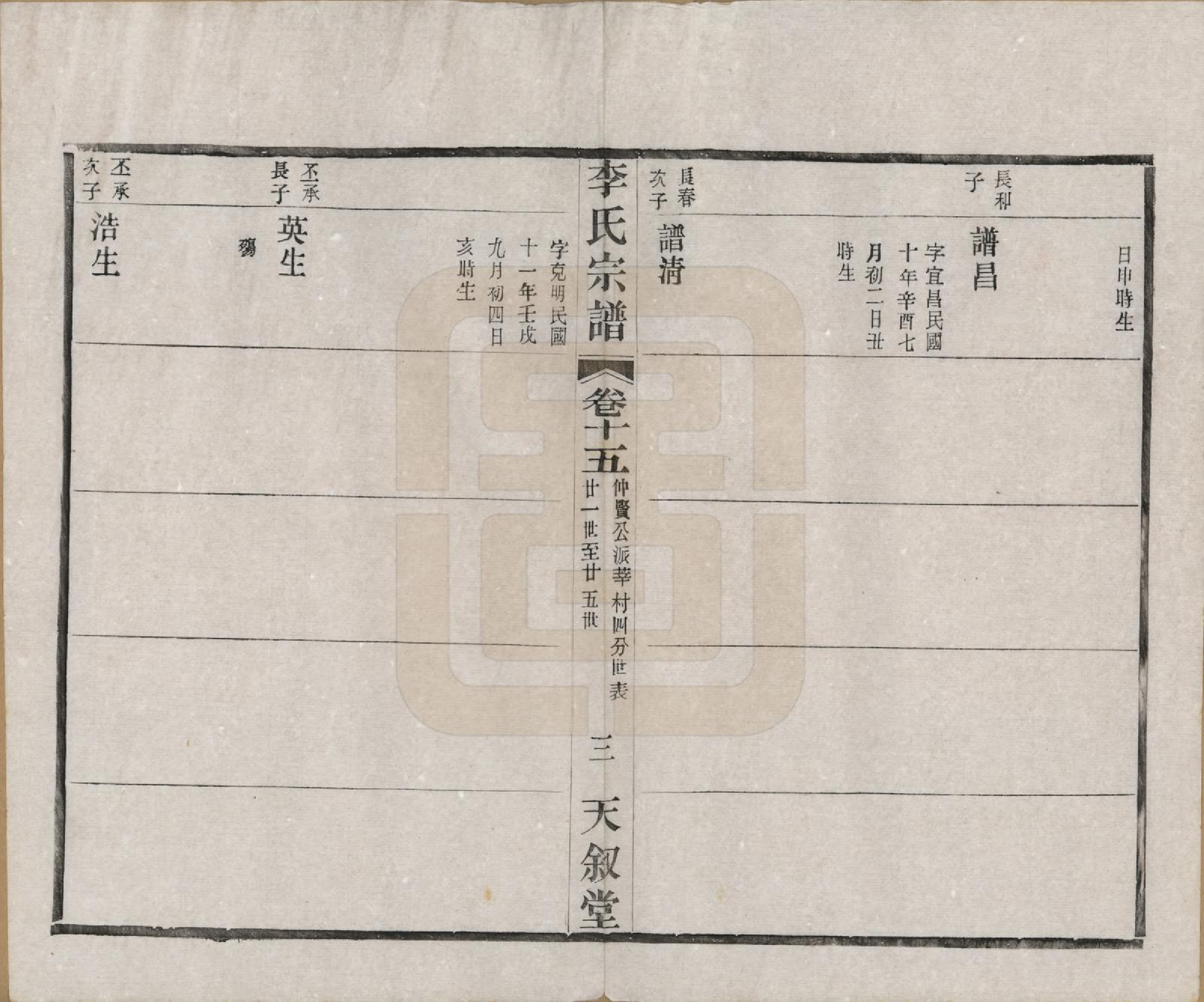 GTJP0808.李.江苏常州.莘村李氏宗谱十六卷.民国二十六年（1937）_015.pdf_第3页