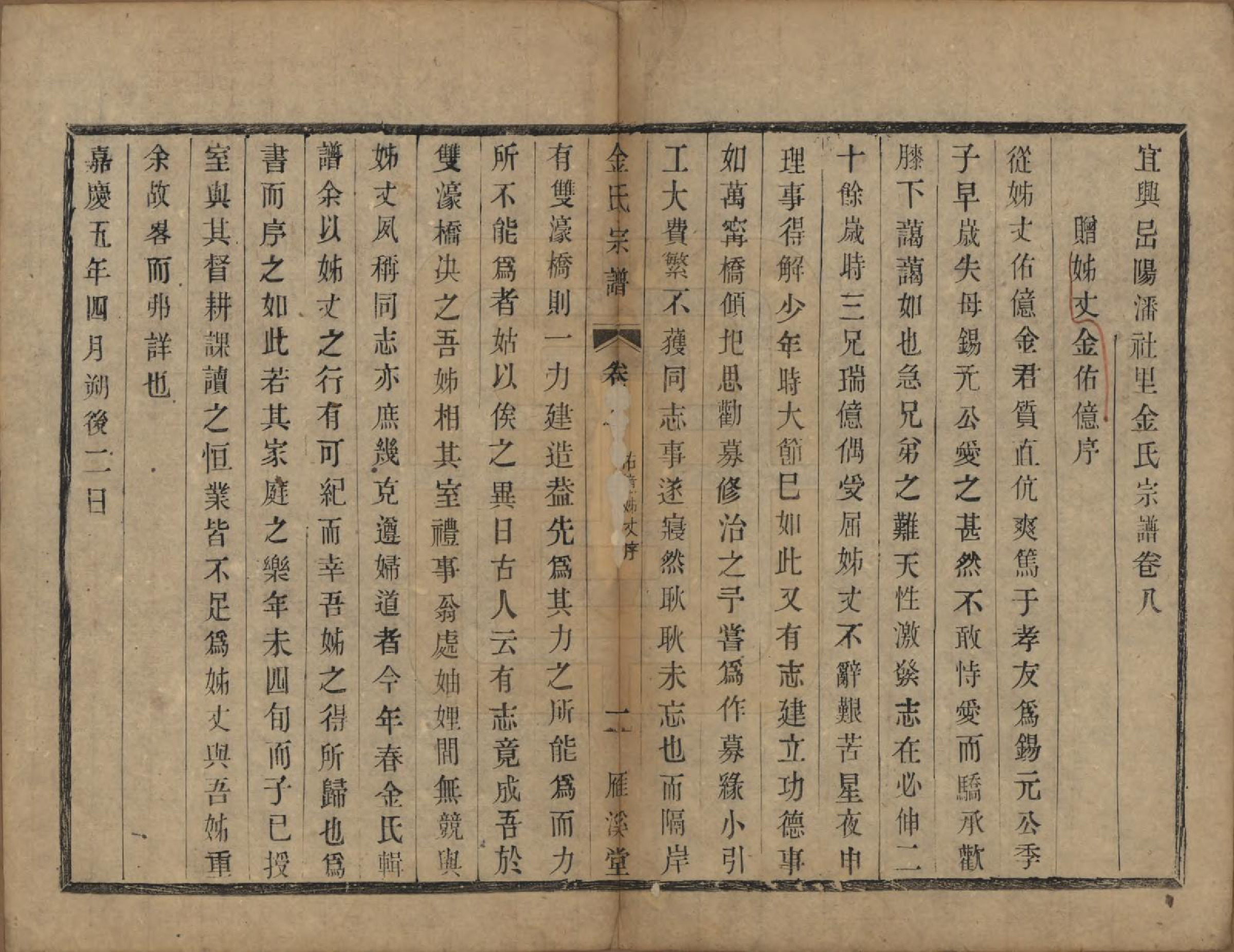 GTJP0715.金.江苏宜兴.宜兴阳潘社里金氏宗谱十卷.民国三十五年（1946）_008.pdf_第1页