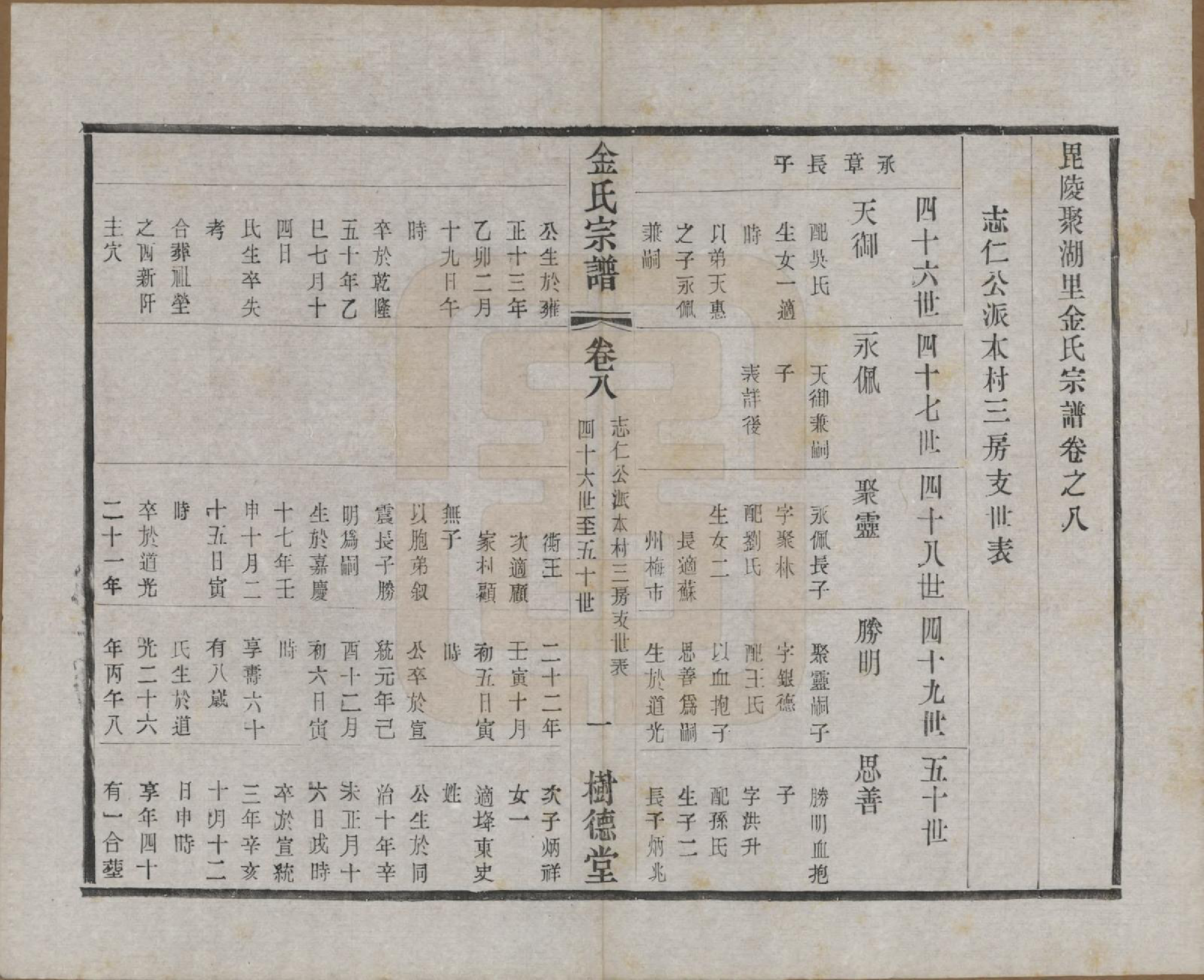 GTJP0716.金.江苏常州.毘陵聚湖里金氏宗谱十二卷.民国三十五年（1946）_008.pdf_第1页